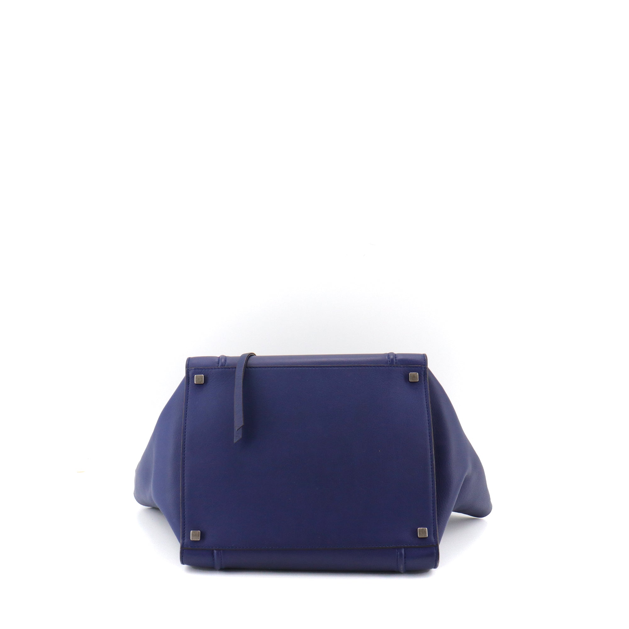 CELINE - Sac à main Luggage Celine en cuir bleu