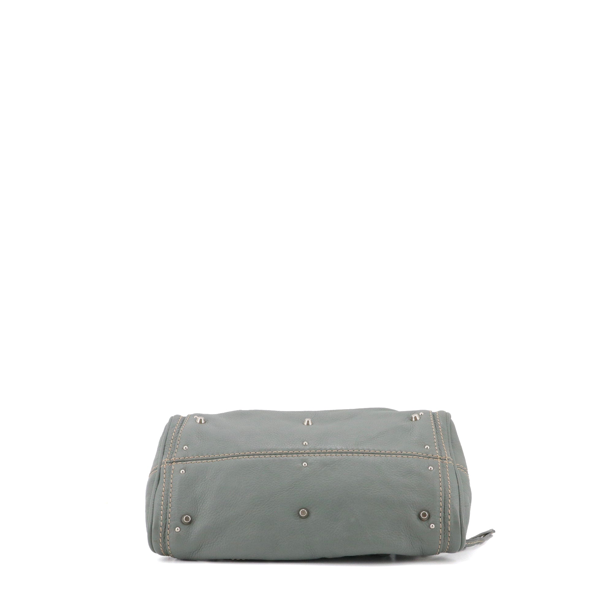 CHLOÉ - Chloé Paddington handbag in gray grained leather