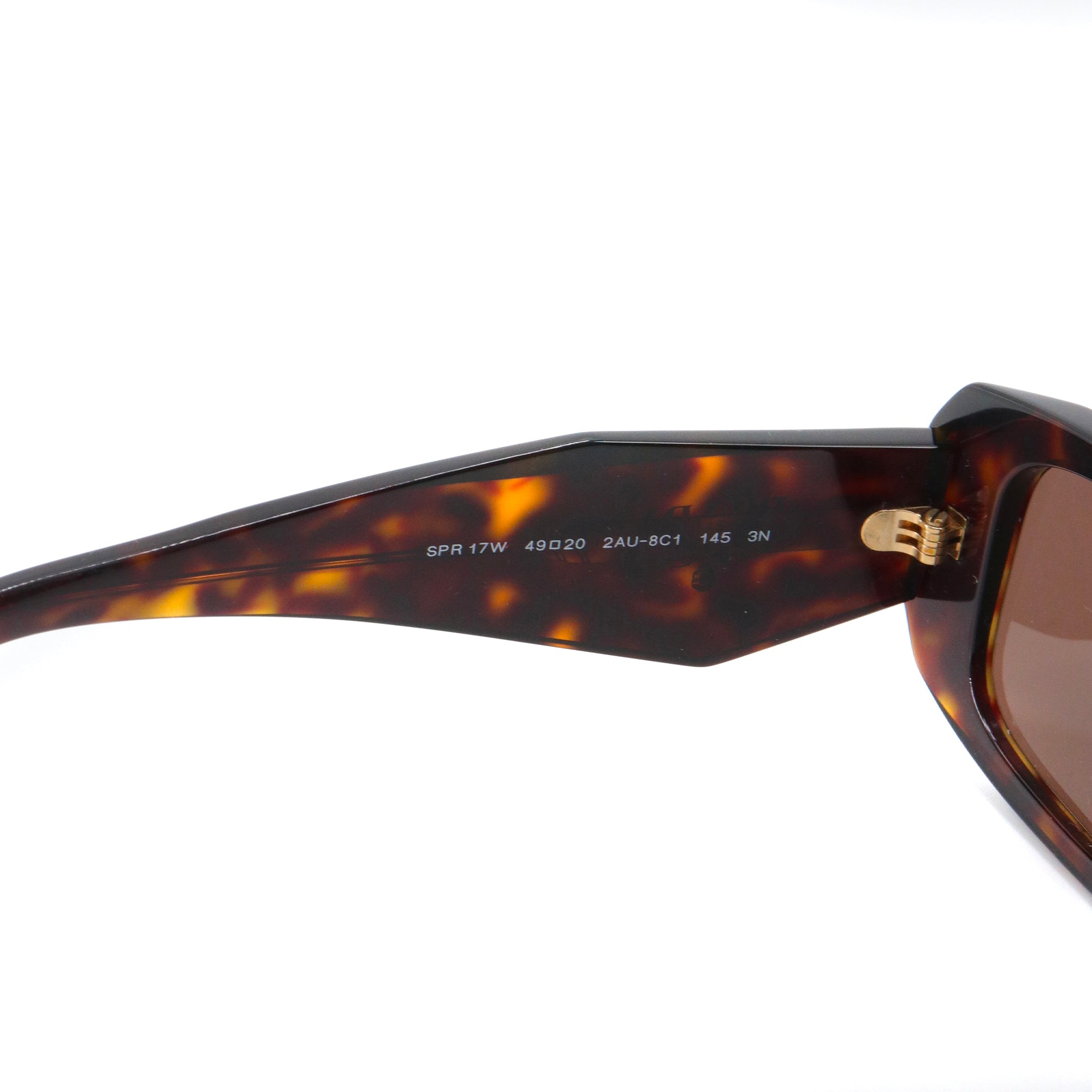 PRADA - Lunettes de soleil Prada en plastique écailles marron