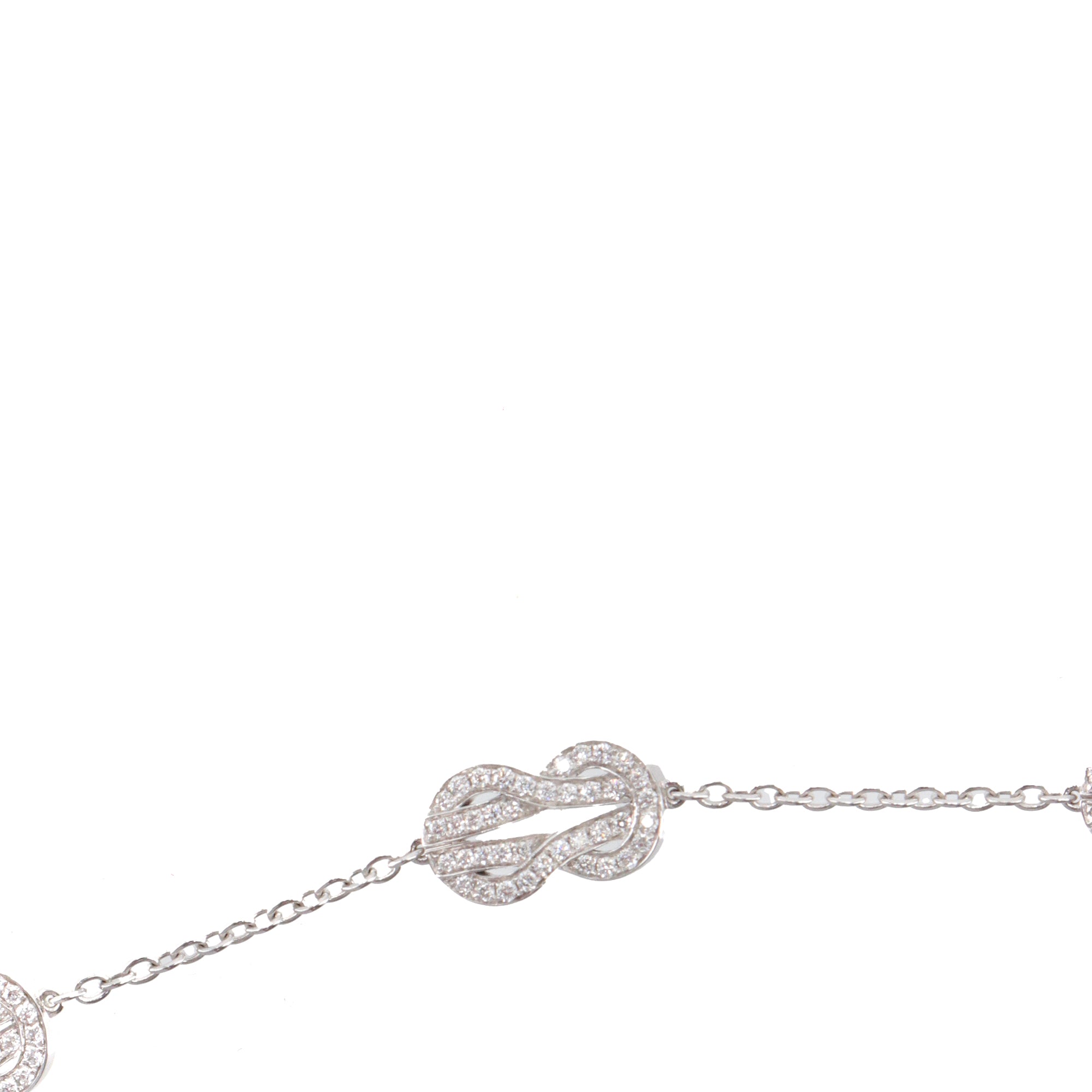 FRED - Bracelet Chance Infinie Fred en or blanc orné de diamants