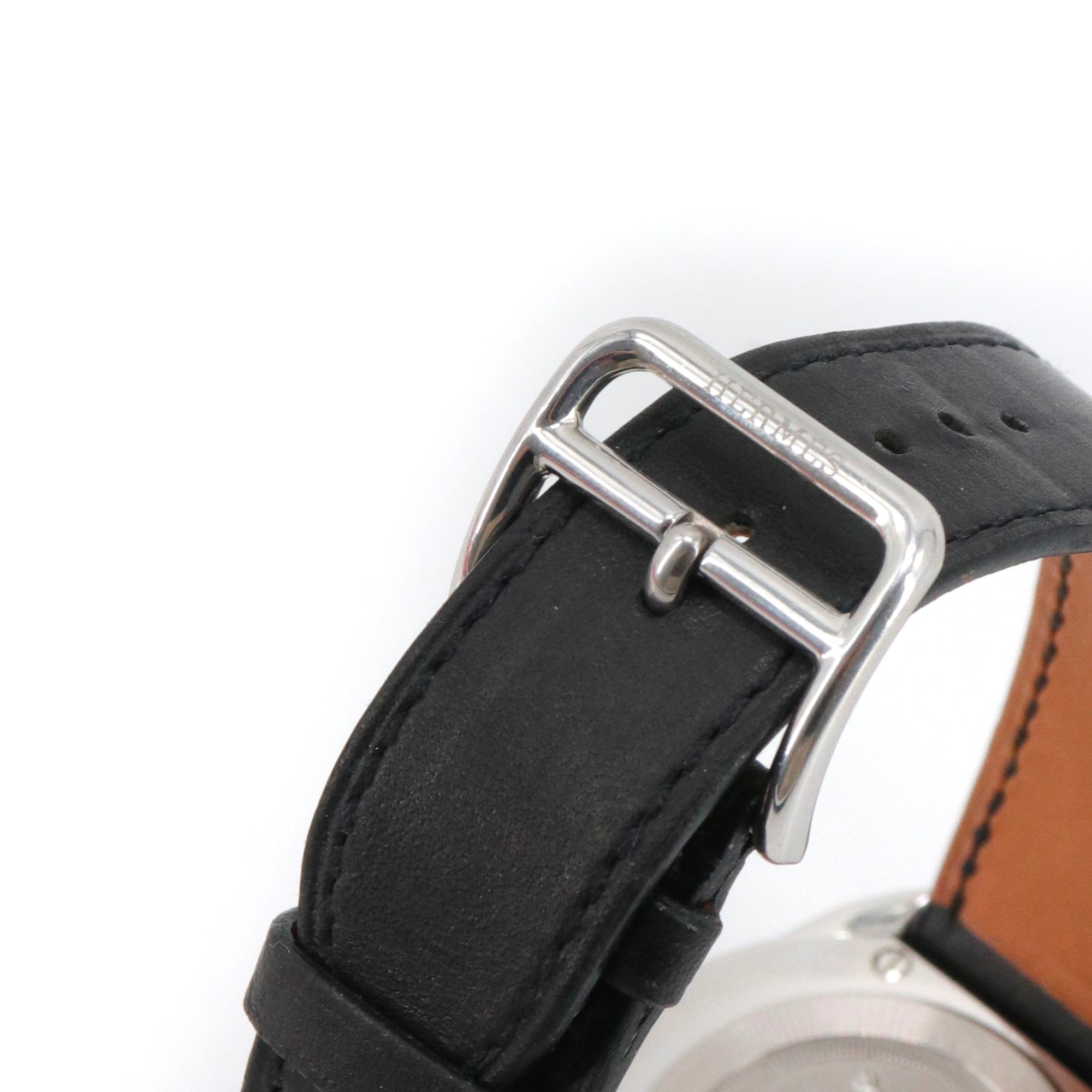 HERMÈS - Hermès Arceau watch in black leather 