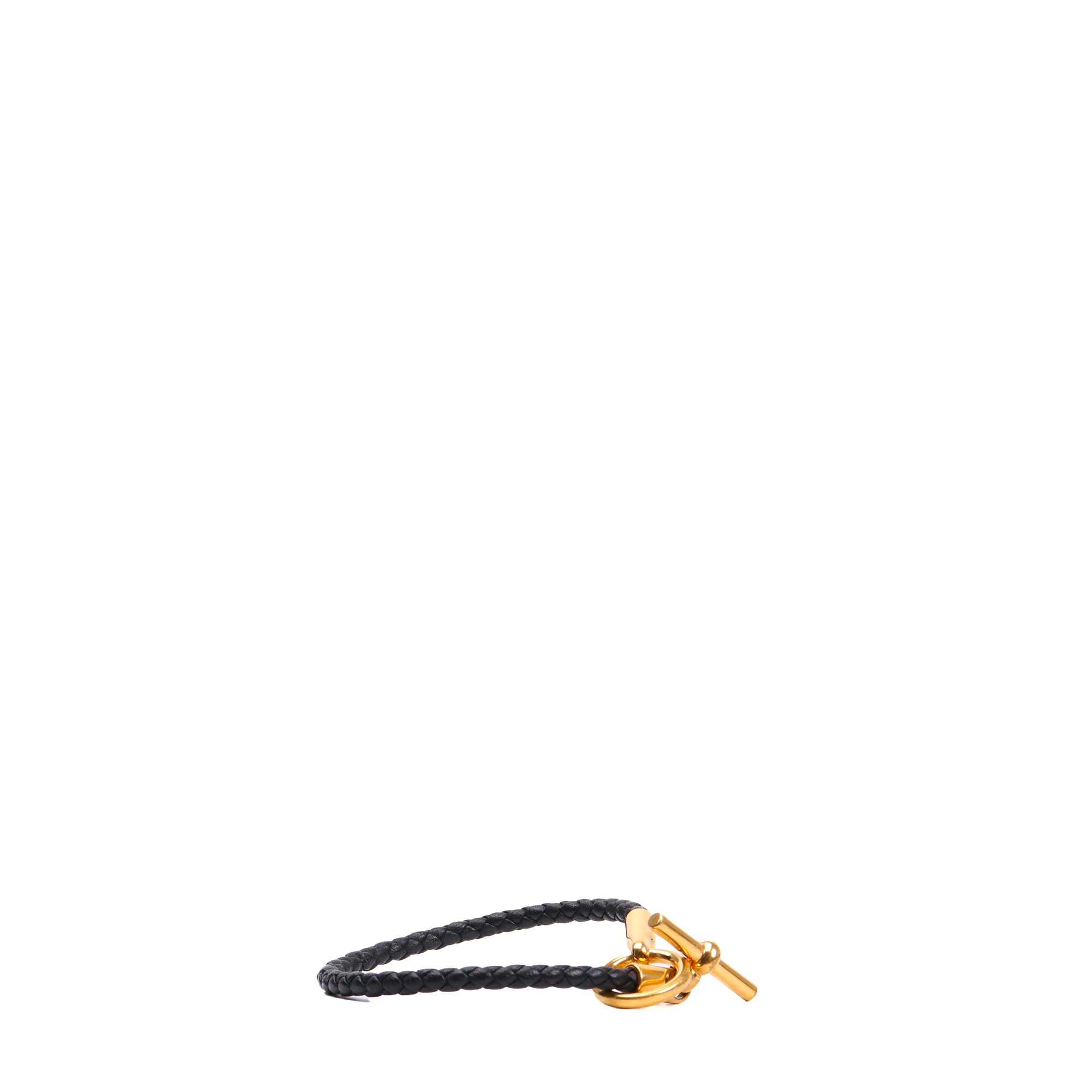 HERMÈS - Glénan bracelet in black swift leather