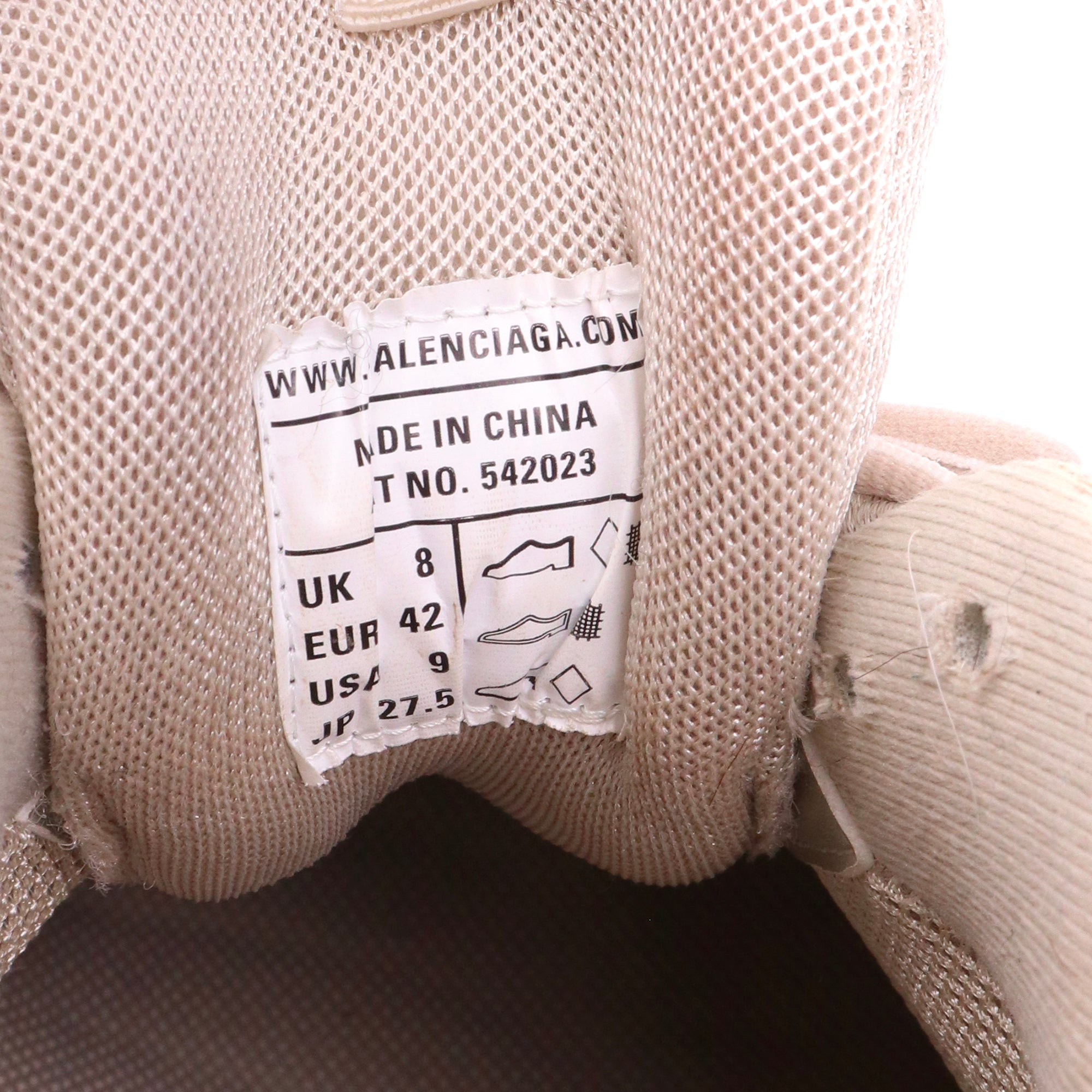 BALENCIAGA - Sneakers Track Balenciaga en cuir gris (T42)
