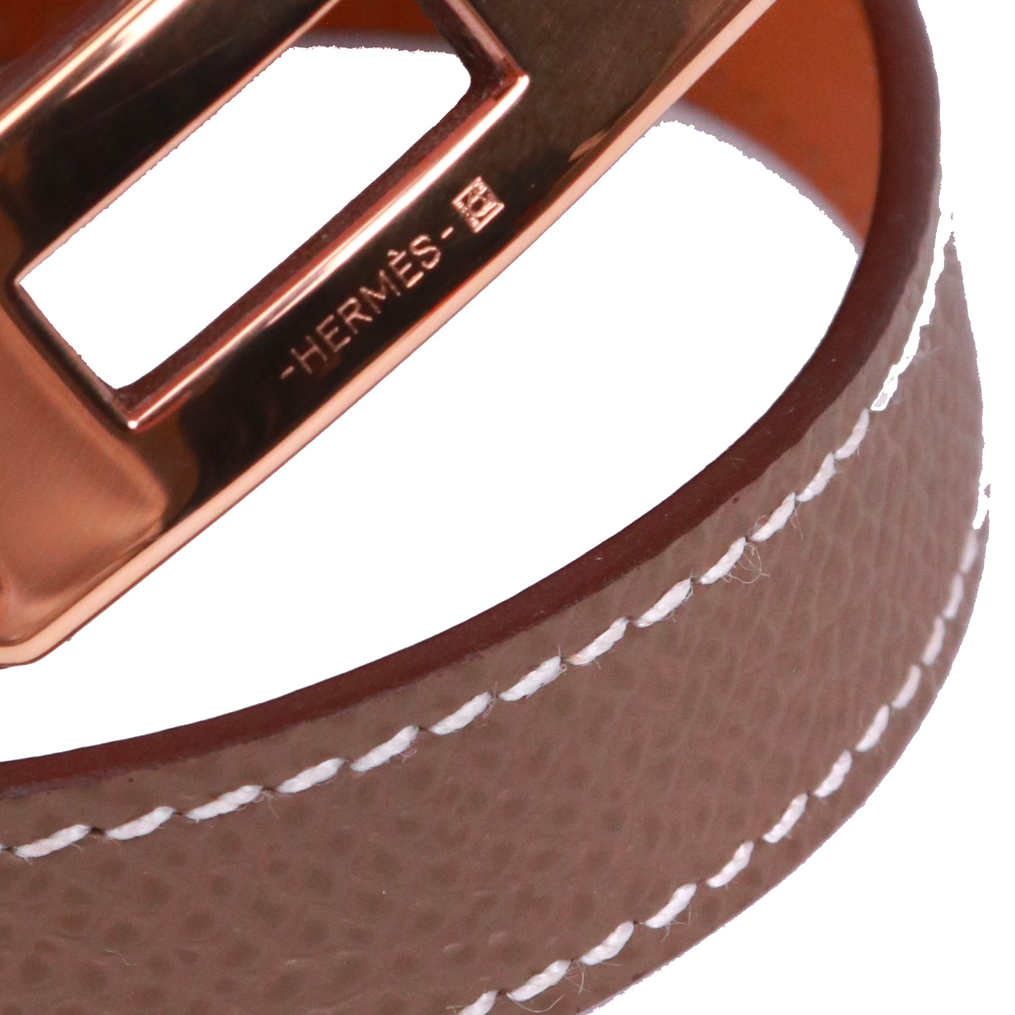 HERMÈS - Orange Clic H bracelet