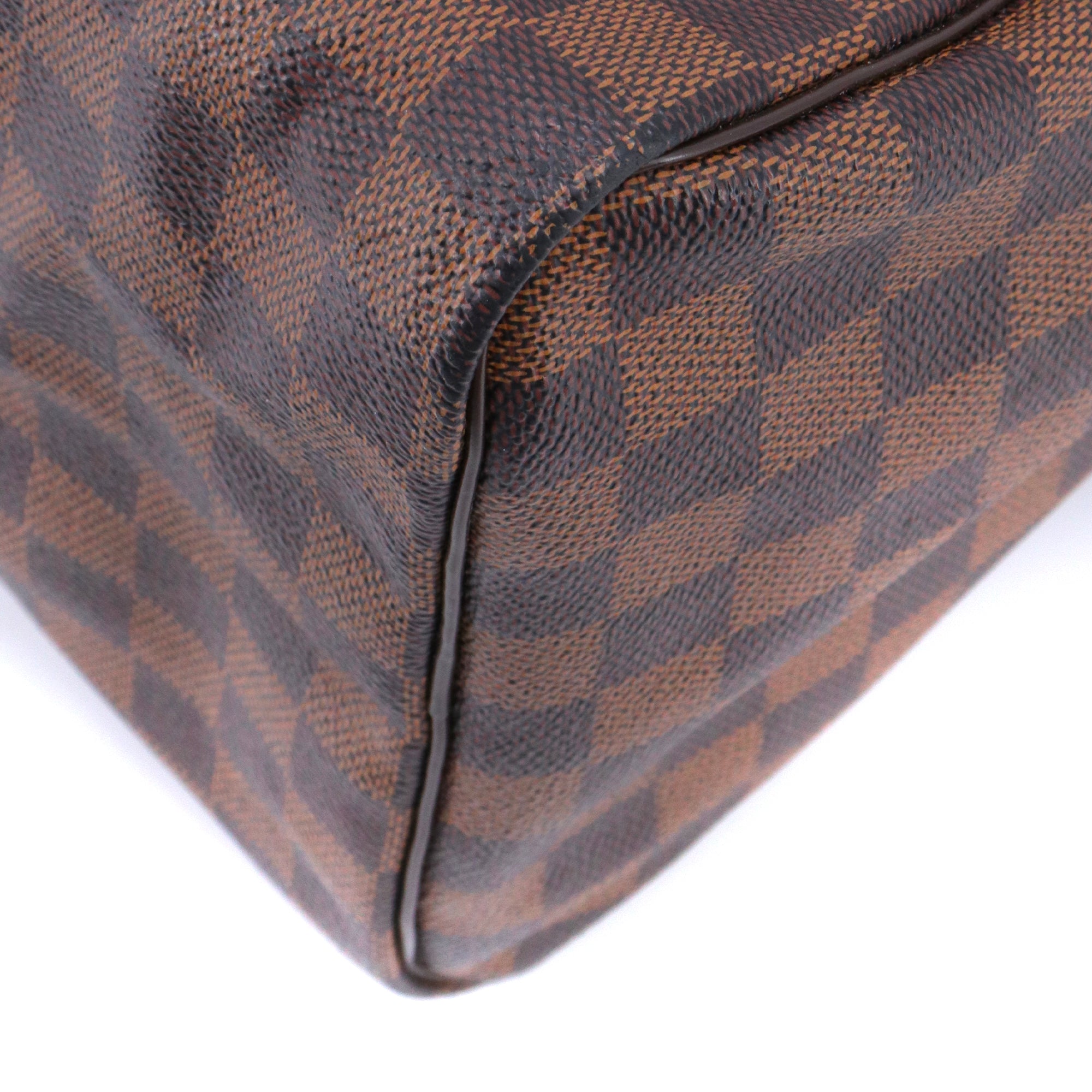 LOUIS VUITTON - Sac à main Speedy 35 Louis Vuitton en toile damier ébène