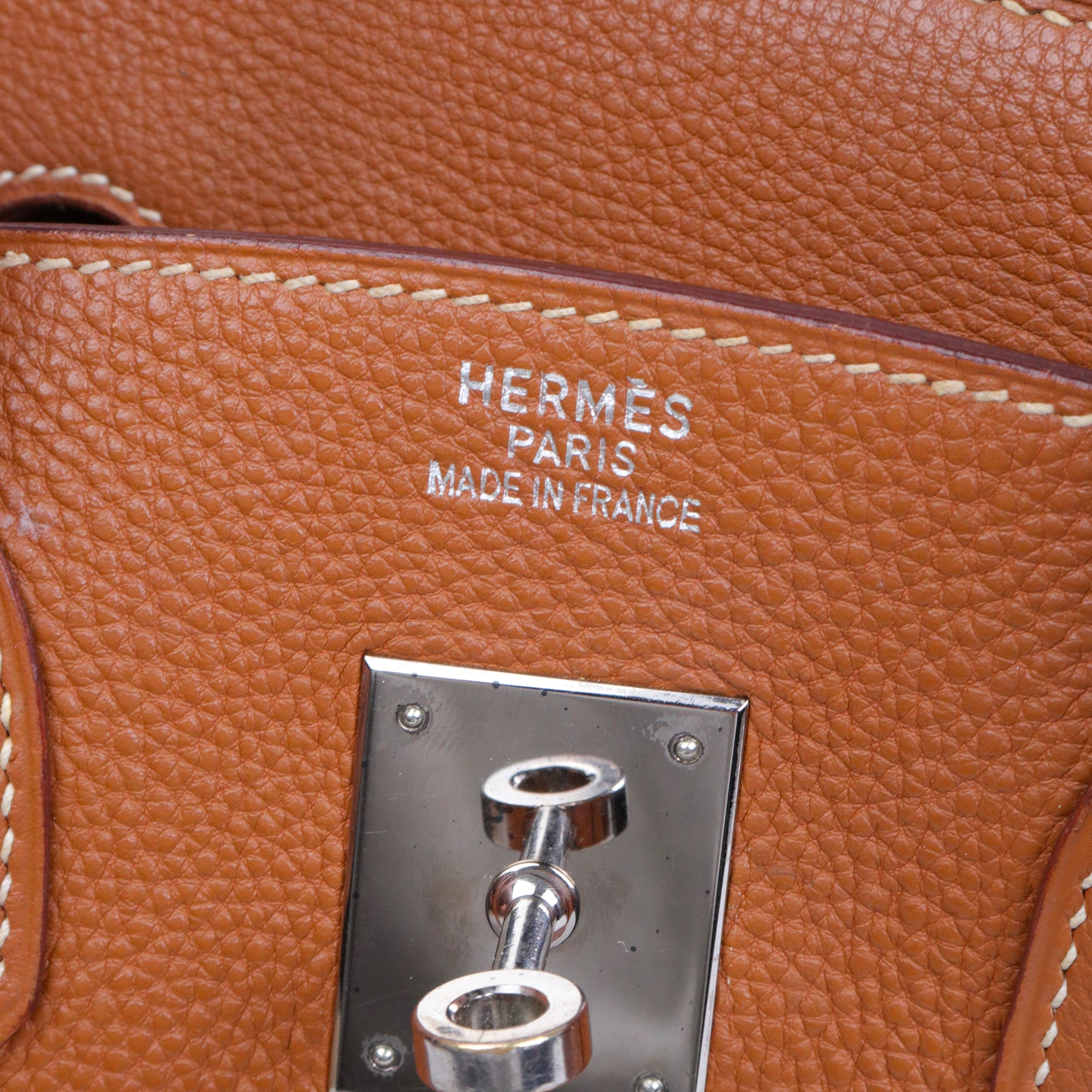 HERMÈS - Sac à main Birkin 35 Hermès en cuir togo gold