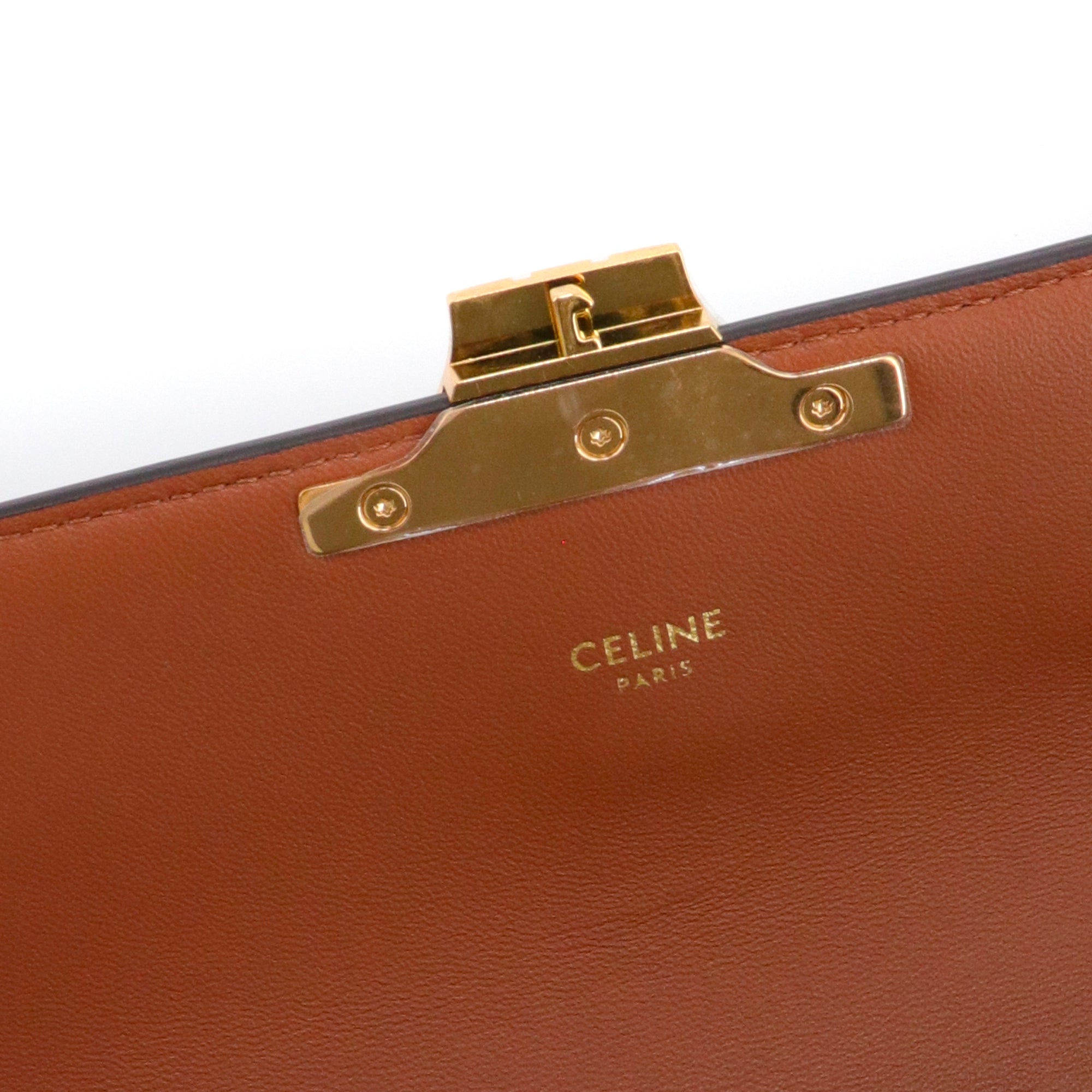CELINE - Sac à épaule Claude Celine en toile enduite Triomphe monogrammée