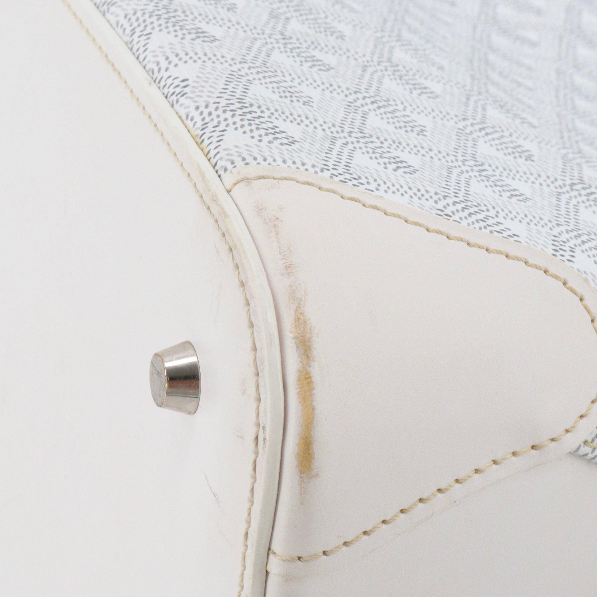 GOYARD - Goyard Vendôme handbag in white monogrammed canvas