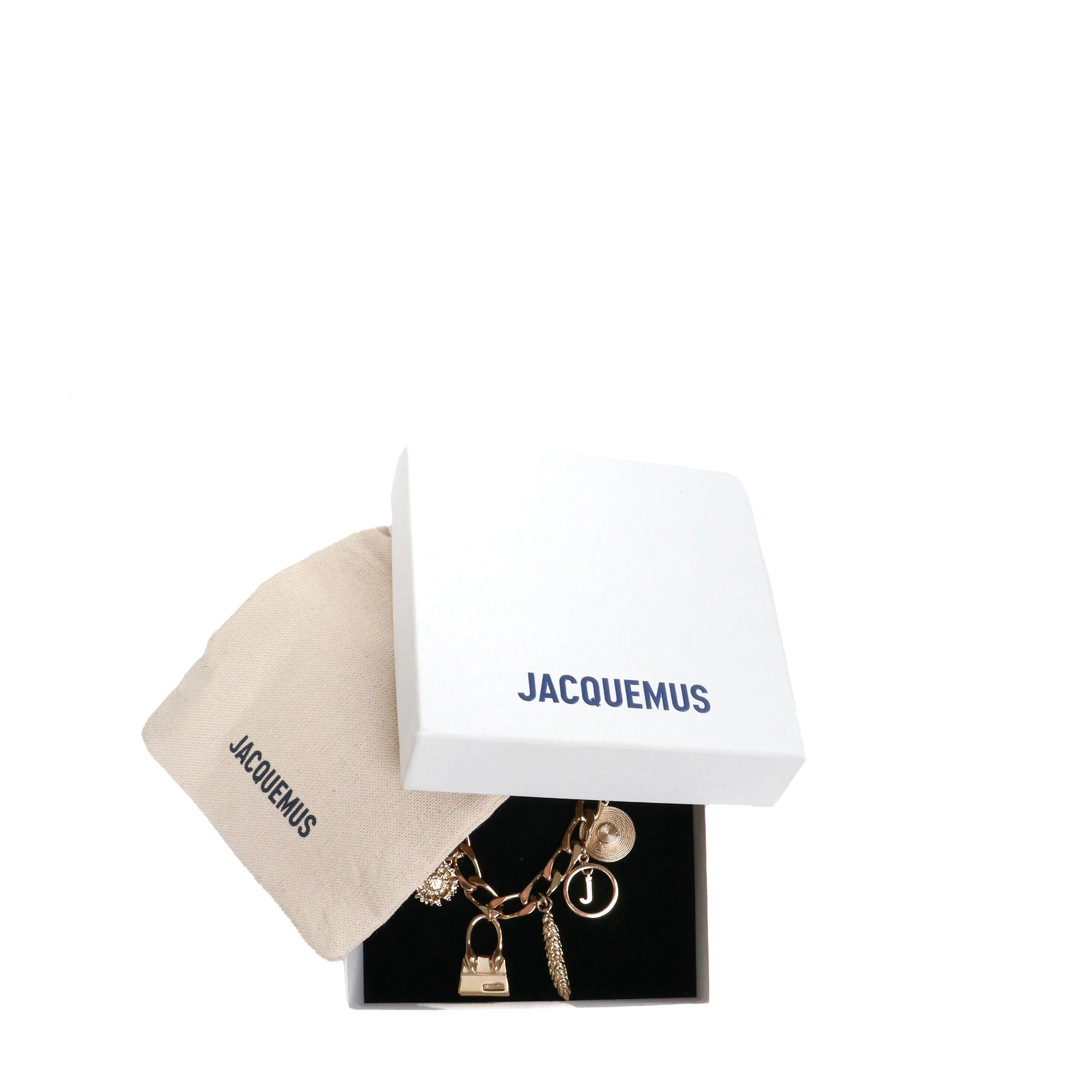 JACQUEMUS - Jacquemus charm bracelet in gold metal 