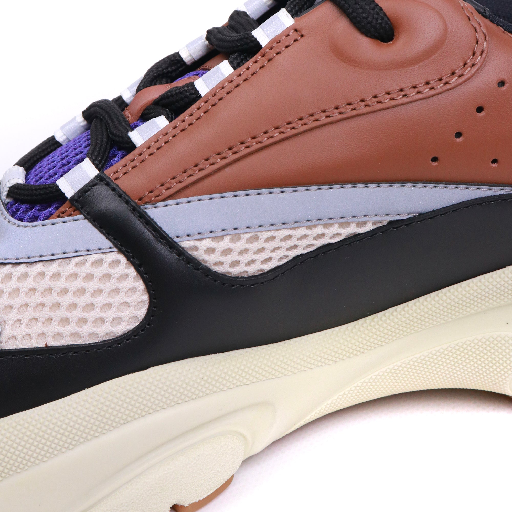 DIOR - Sneakers B22 Dior en tissu mesh "coffee violet" (T43)
