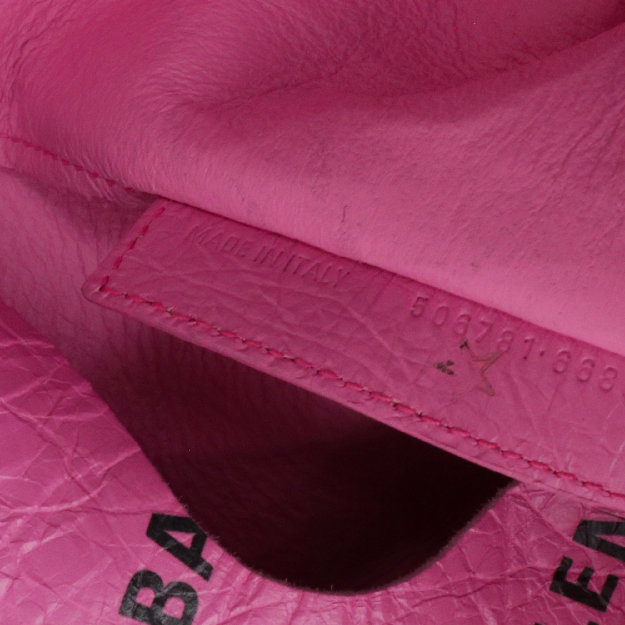 BALENCIAGA - Sac cabas Supermarket Shop Balenciaga en cuir rose