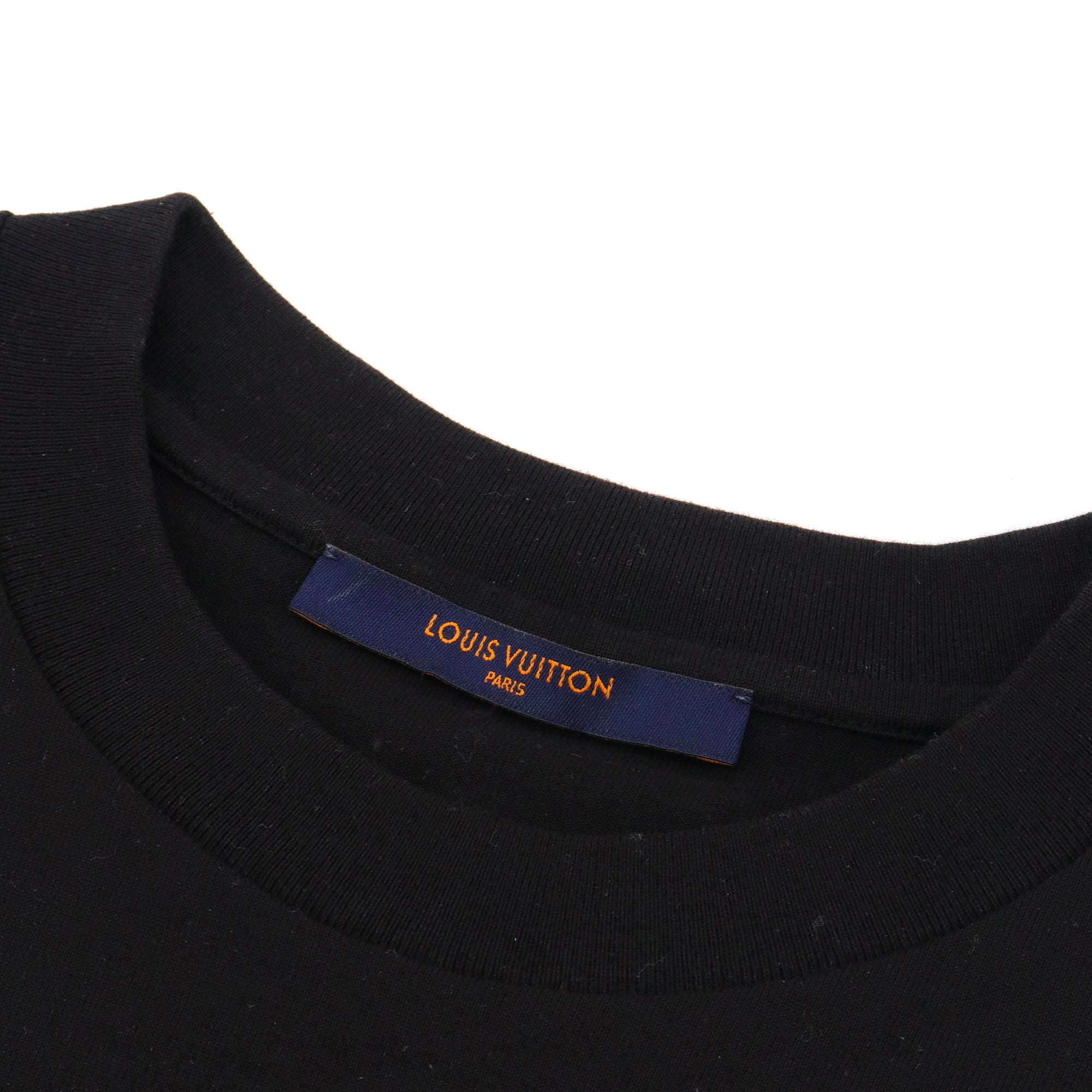 LOUIS VUITTON - Tee shirt LV Louis Vuitton en coton noir (M)