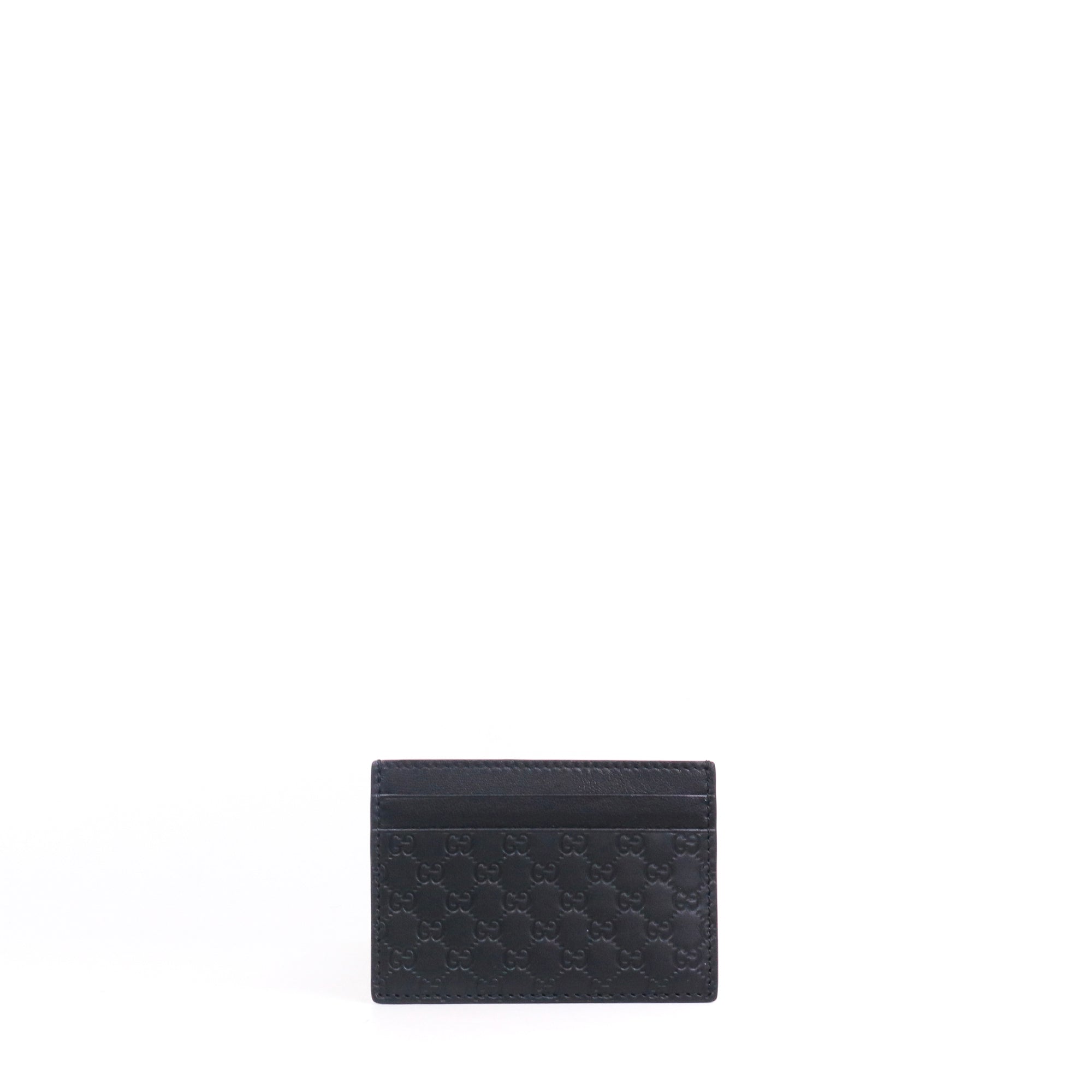 GUCCI - Porte cartes GG Emblem Gucci en cuir embossé monogrammé