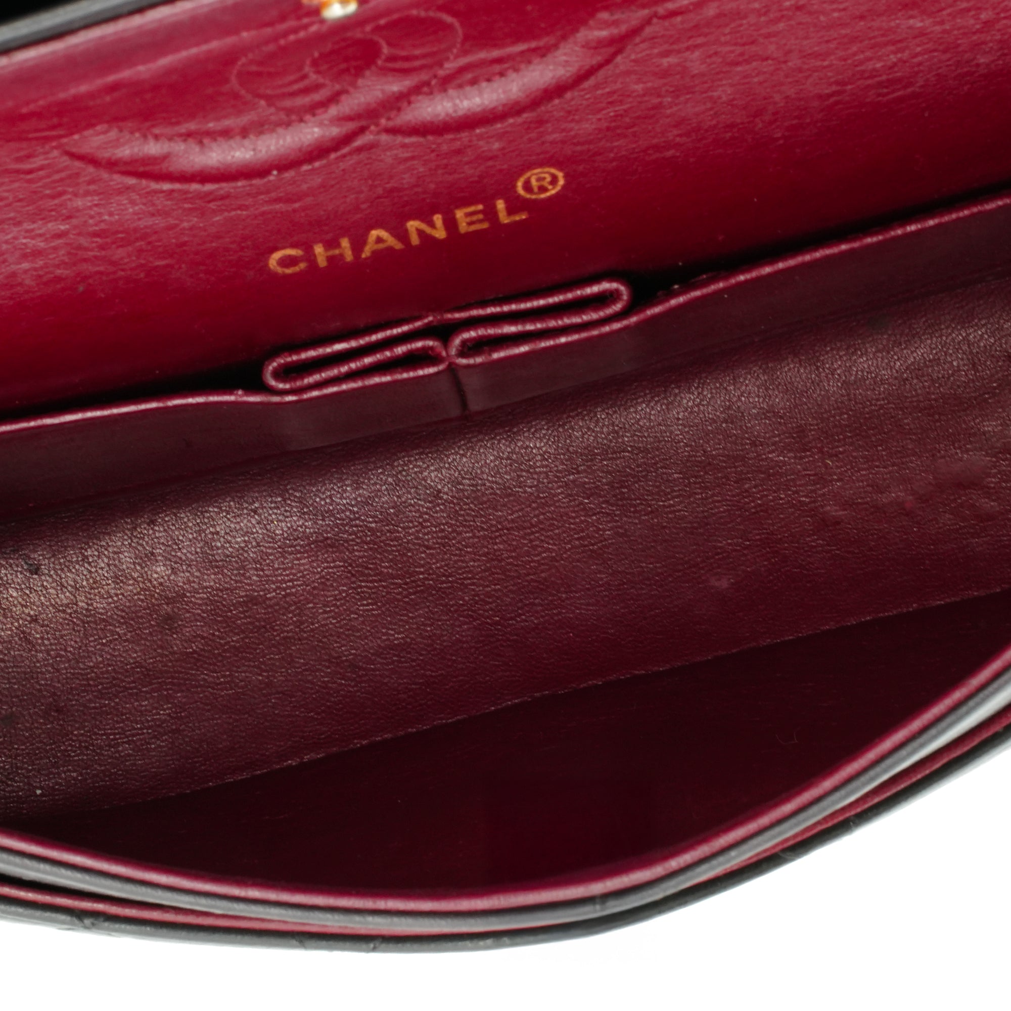 CHANEL - Sac à main Classique/Timeless 11.12 Chanel en cuir matelassé noir vintage
