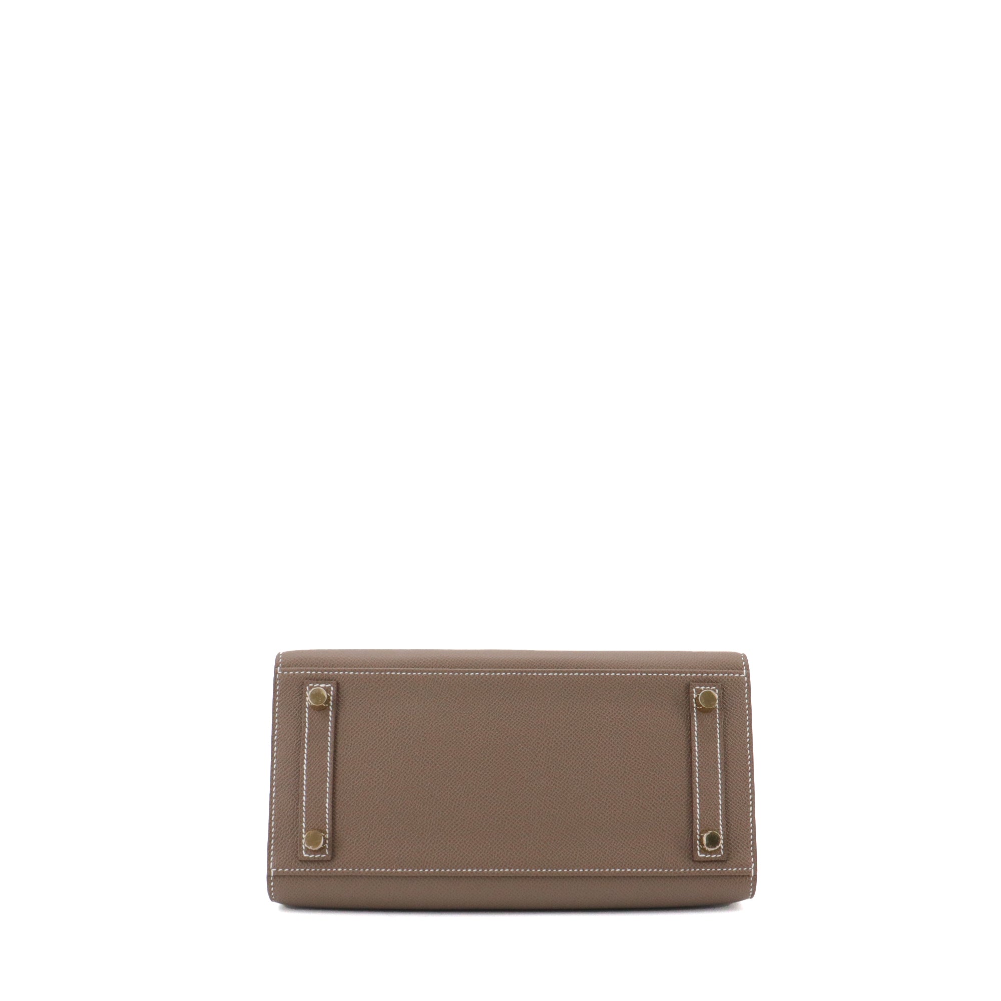 HERMÈS - Sac à main Birkin 25 Hermès en cuir epsom étoupe