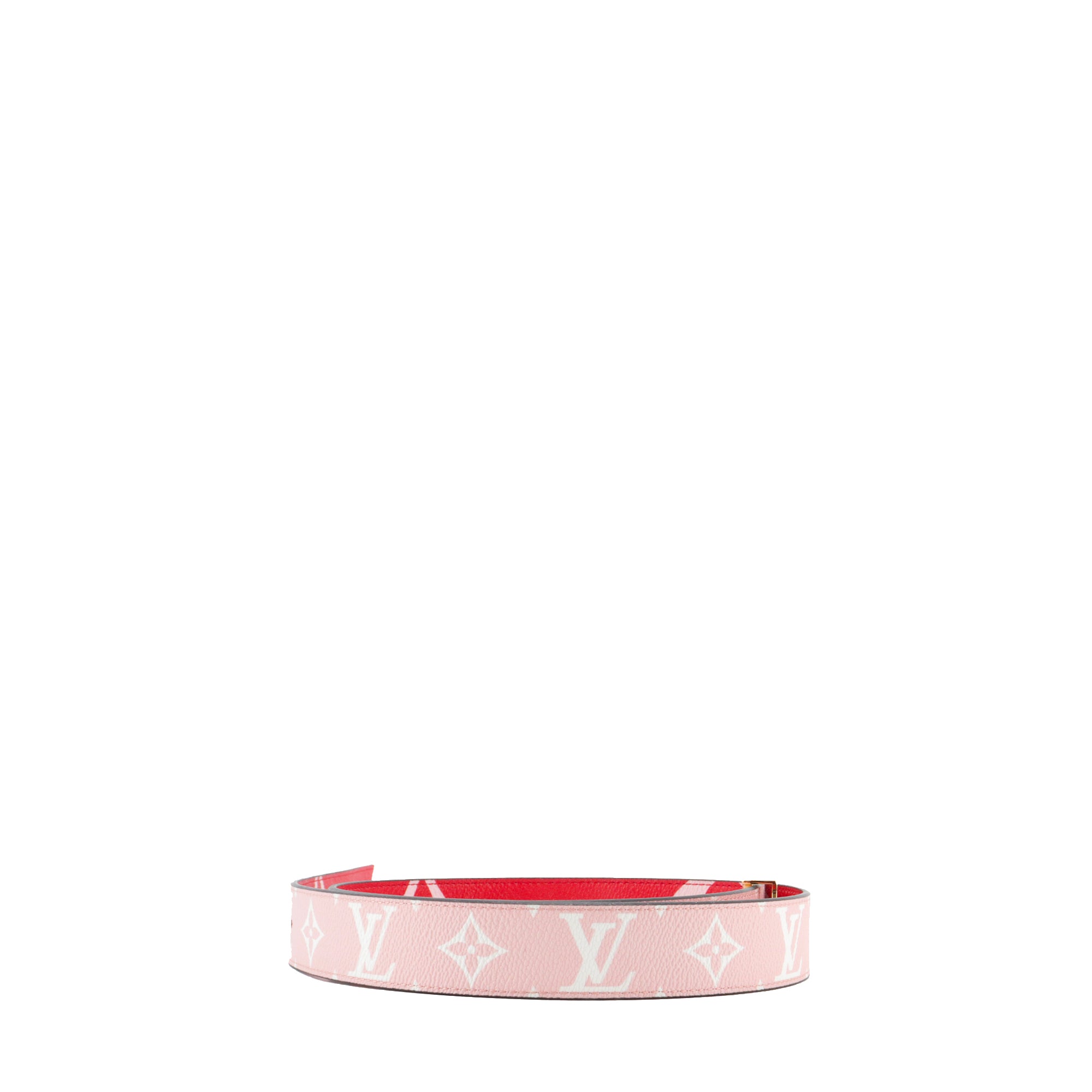 LOUIS VUITTON - Ceinture LV Initiales réversible Louis Vuitton en toile enduite édition limitée (T85)