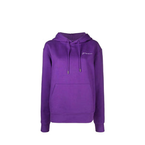 JACQUEMUS - Sweatshirt brodé Jacquemus en coton violet (S)