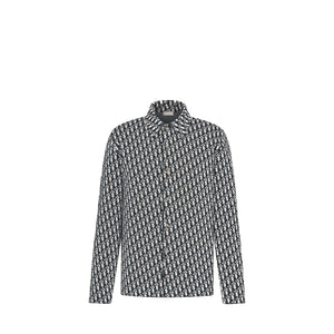 DIOR - Dior Oblique short-sleeved silk shirt (T40)