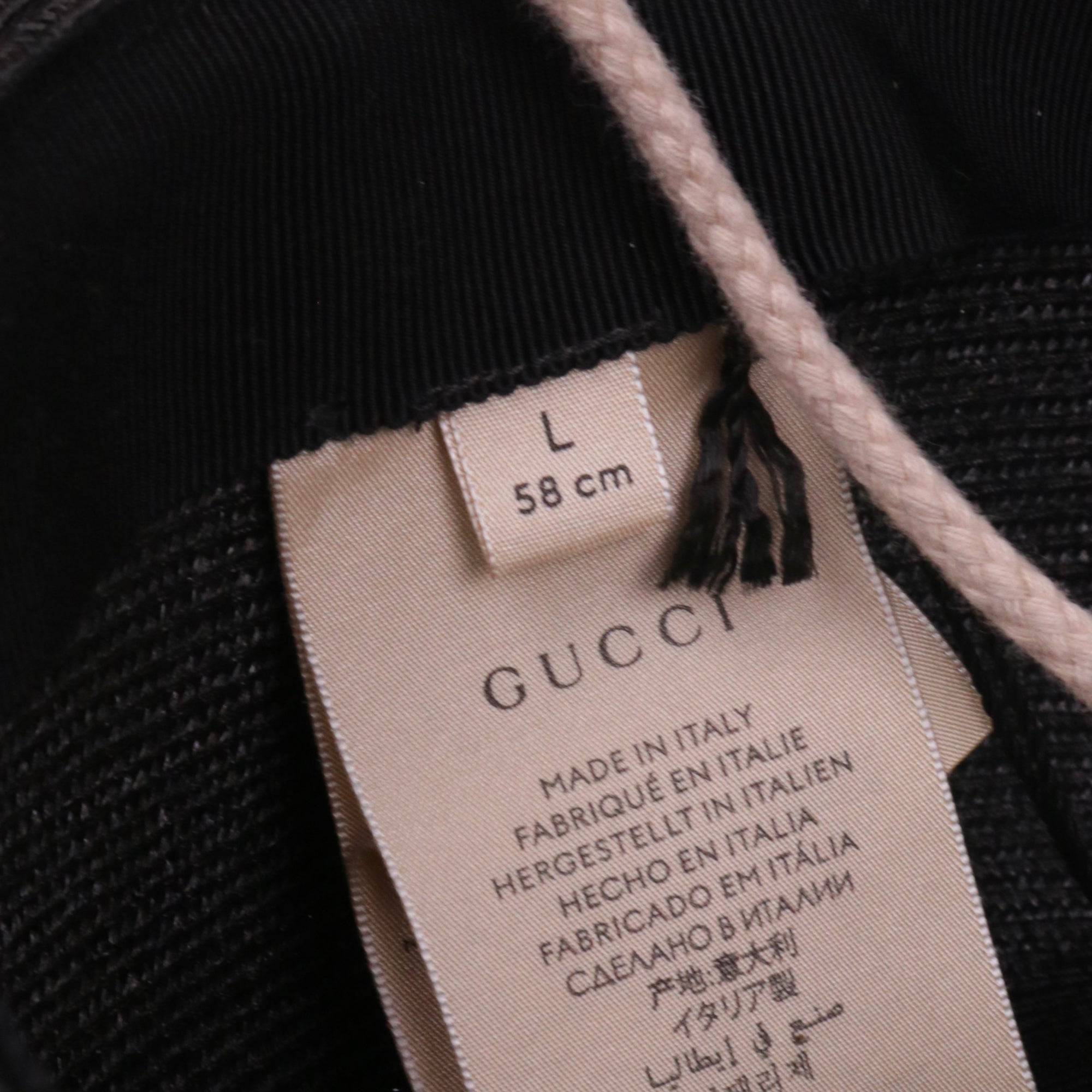 GUCCI - GG raffia cap (M)