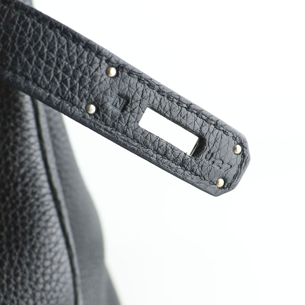 HERMÈS - Birkin 35 handbag in black togo leather 