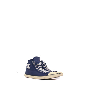 CELINE - Sneakers montantes Triomphe Celine en toile bleu marine (T40)