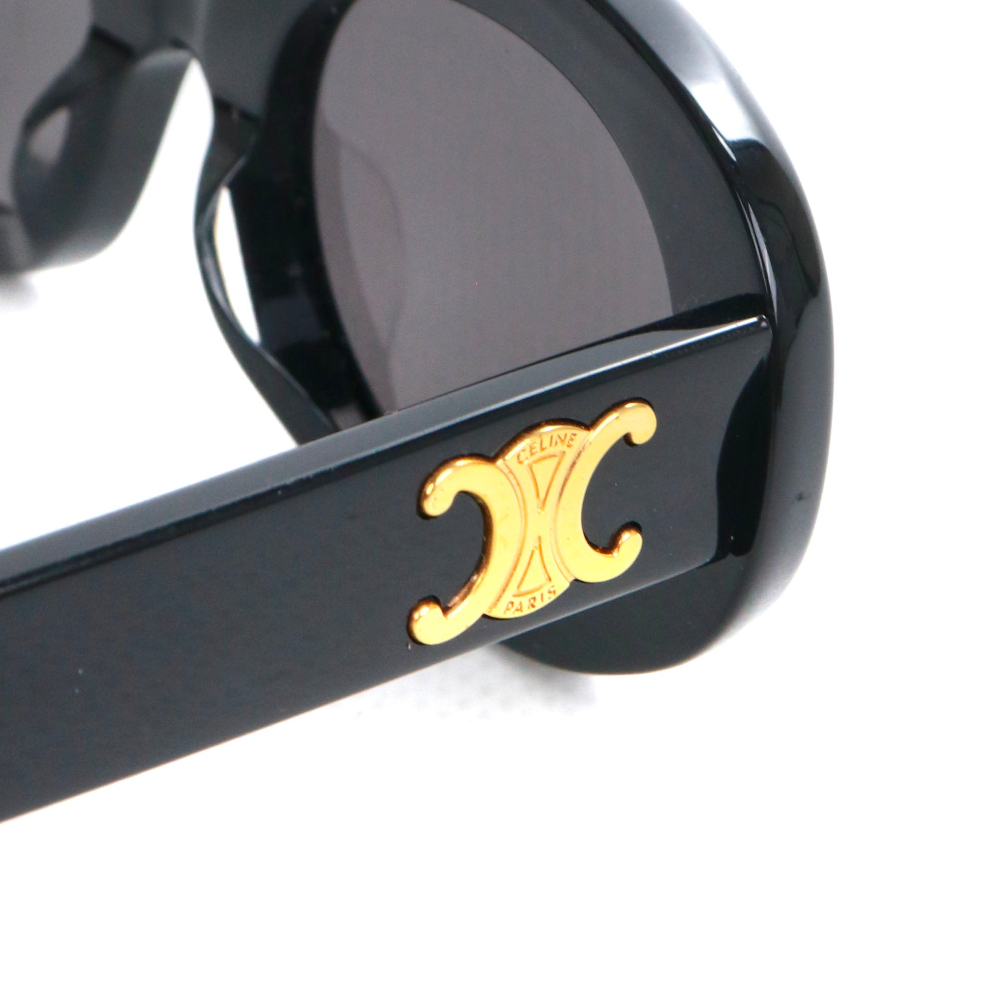 CELINE - Lunettes de soleil Triomphe Celine en plastique noir