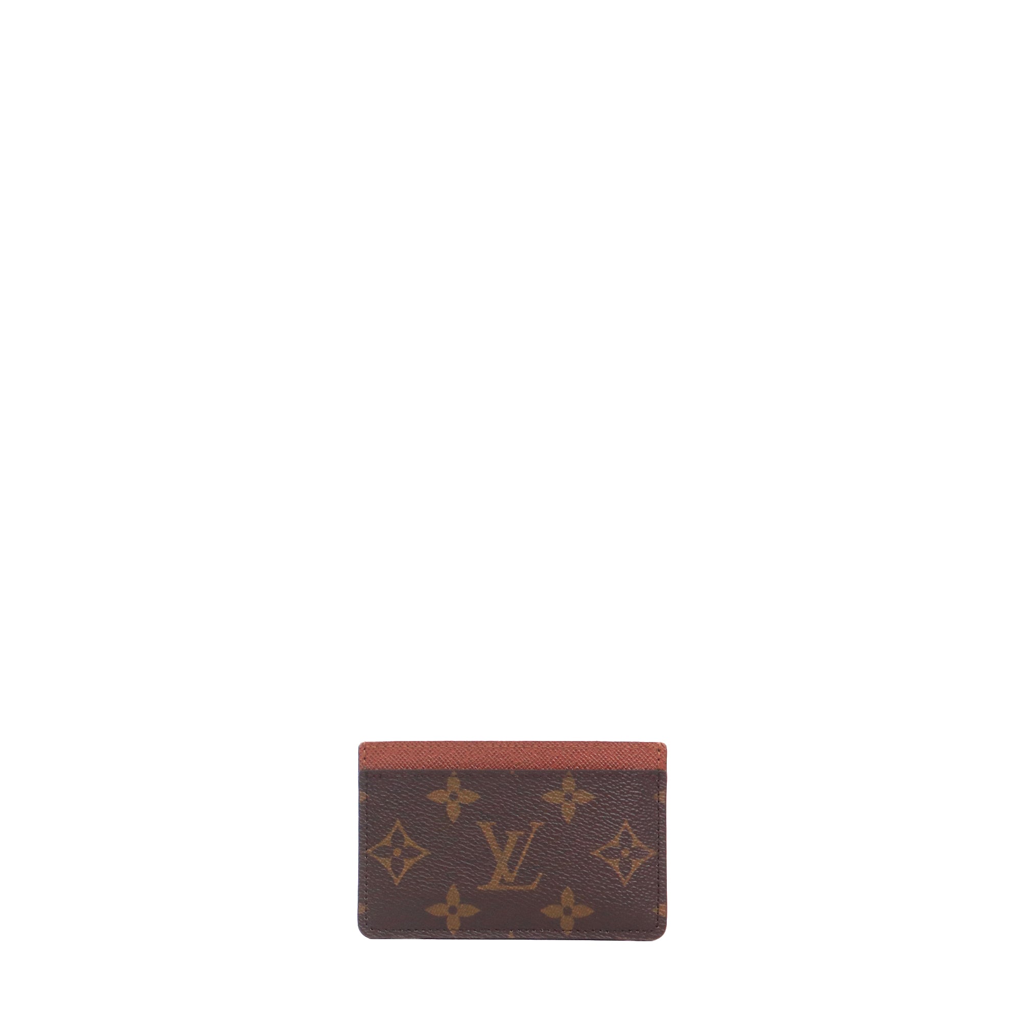 LOUIS VUITTON - Porte cartes Simple Louis Vuitton en toile monogrammée