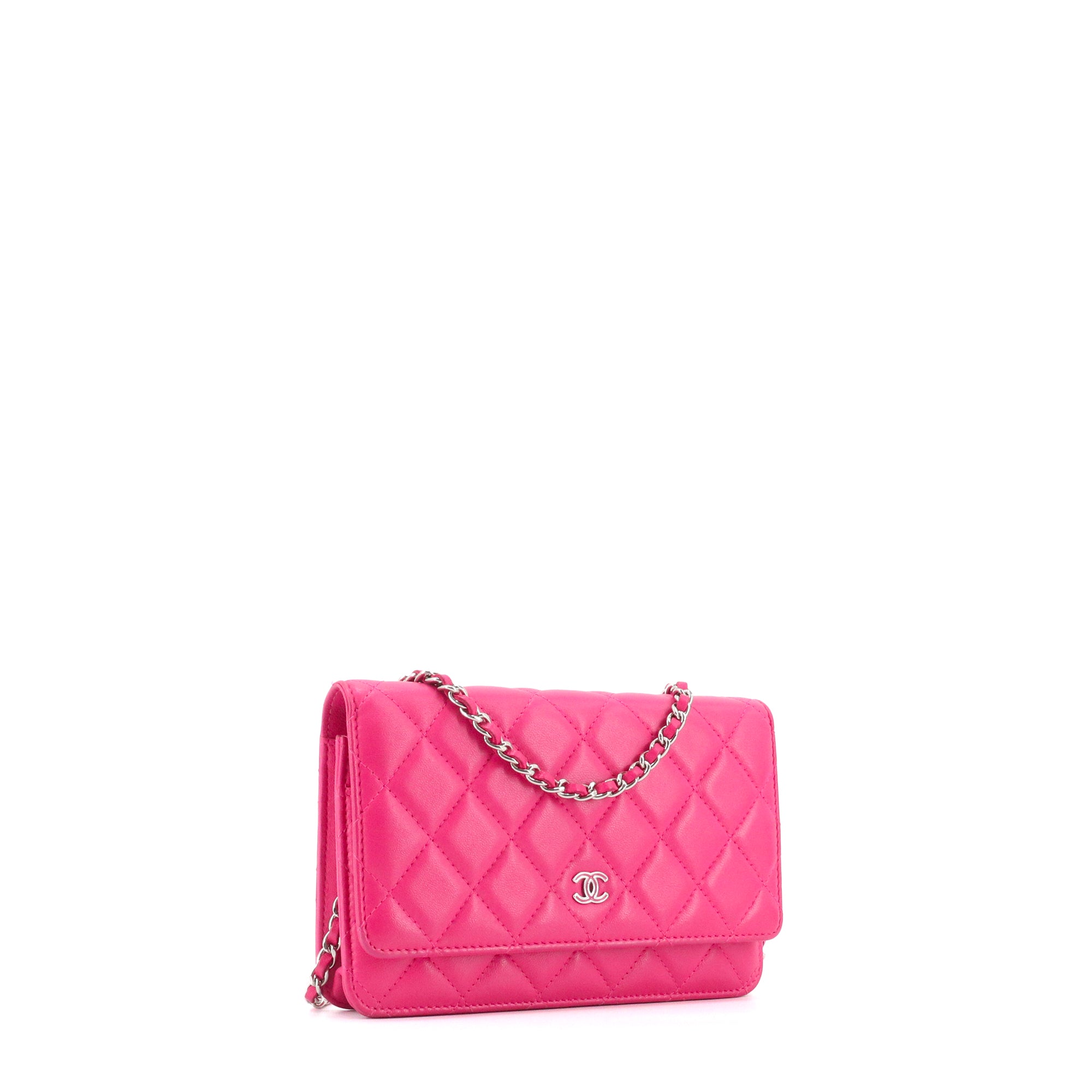 CHANEL - Sac Wallet On Chain Timeless Chanel en cuir lisse rose