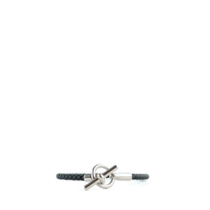 HERMÈS - Glénan bracelet in black swift leather
