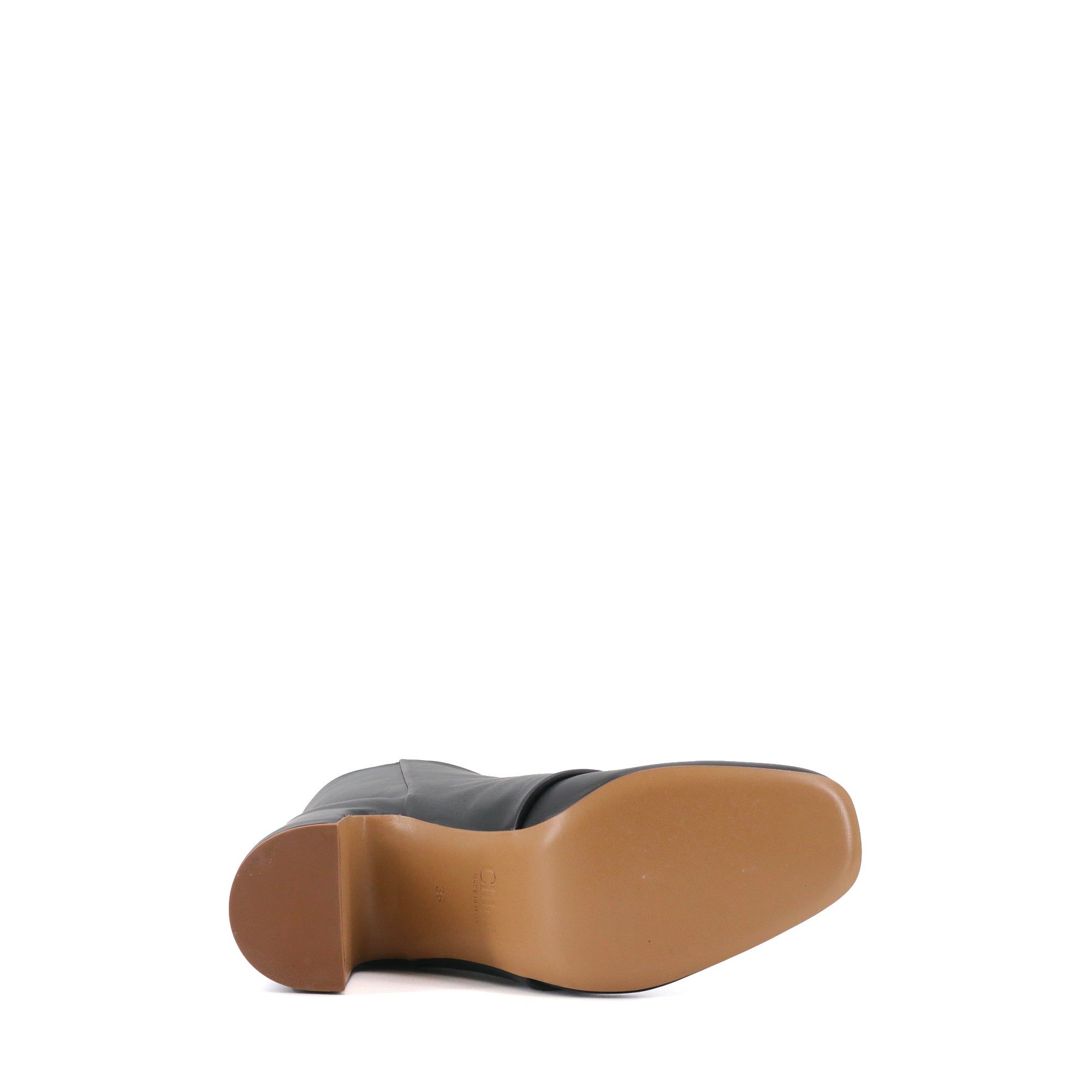CHLOÉ - Bottines Parle Chloé en cuir noir (T36)