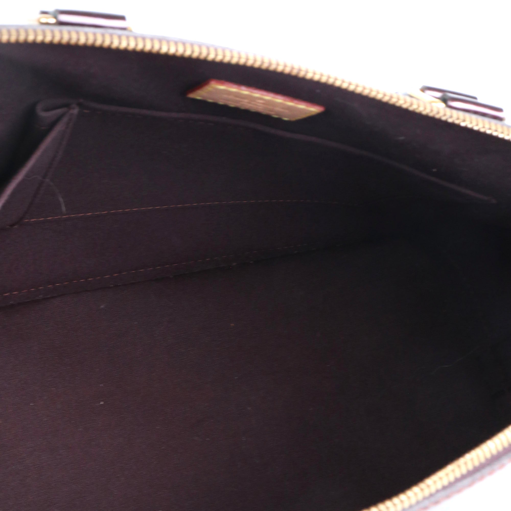 LOUIS VUITTON - Sac à main Alma PM Louis Vuitton en cuir verni bordeaux