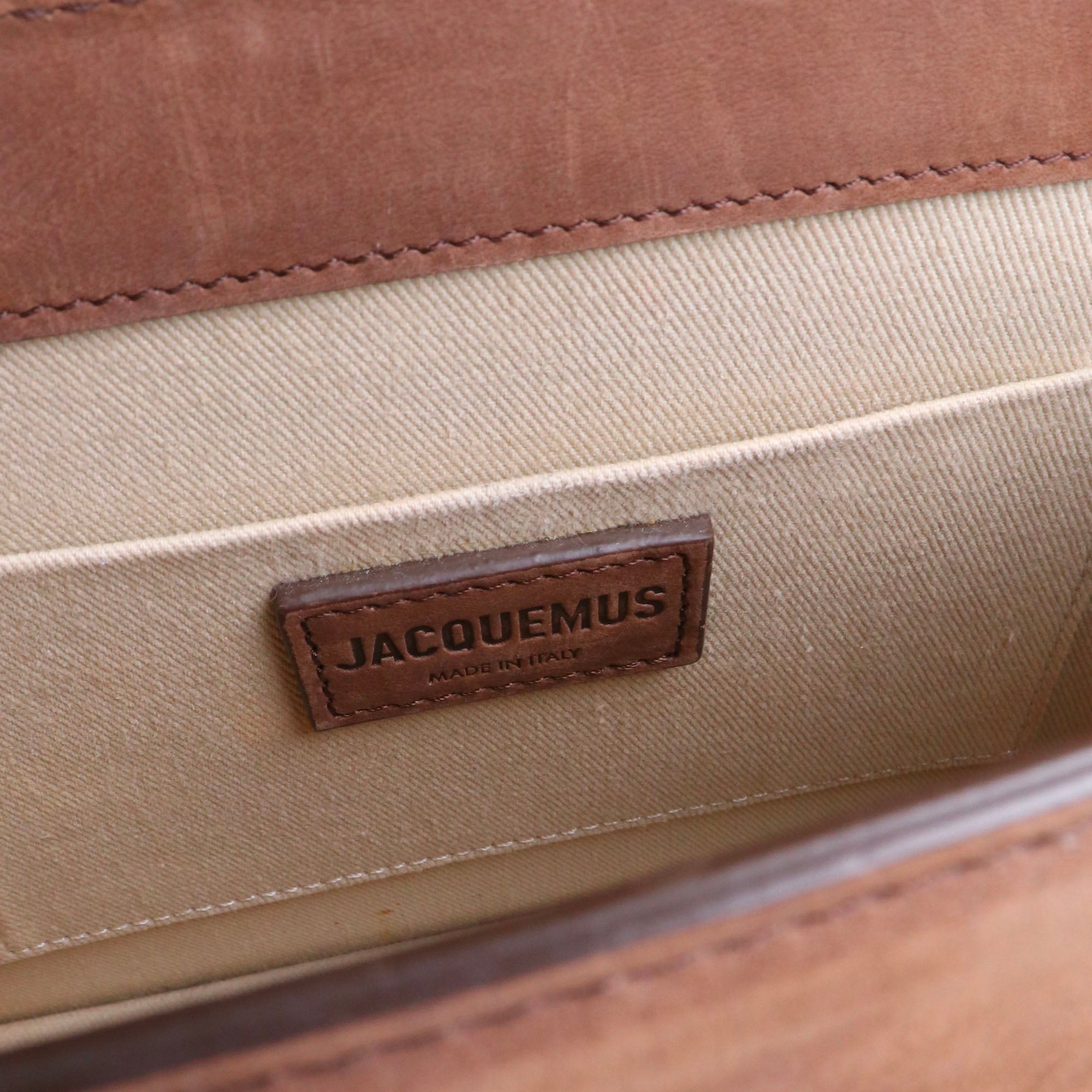 JACQUEMUS - Sac à bandoulière Grand Chiquito Jacquemus en nubuck marron