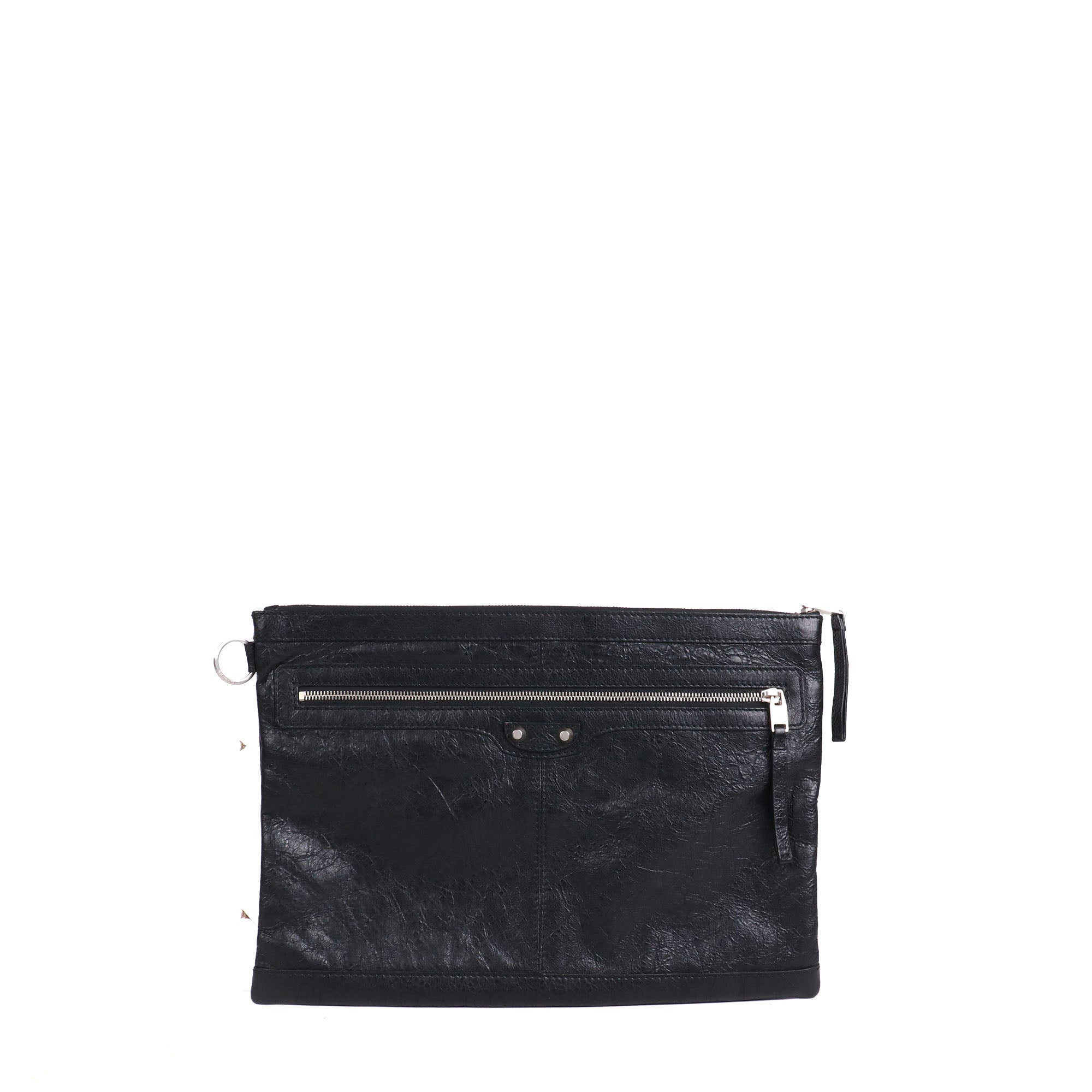 BALENCIAGA - Classic leather clutch
