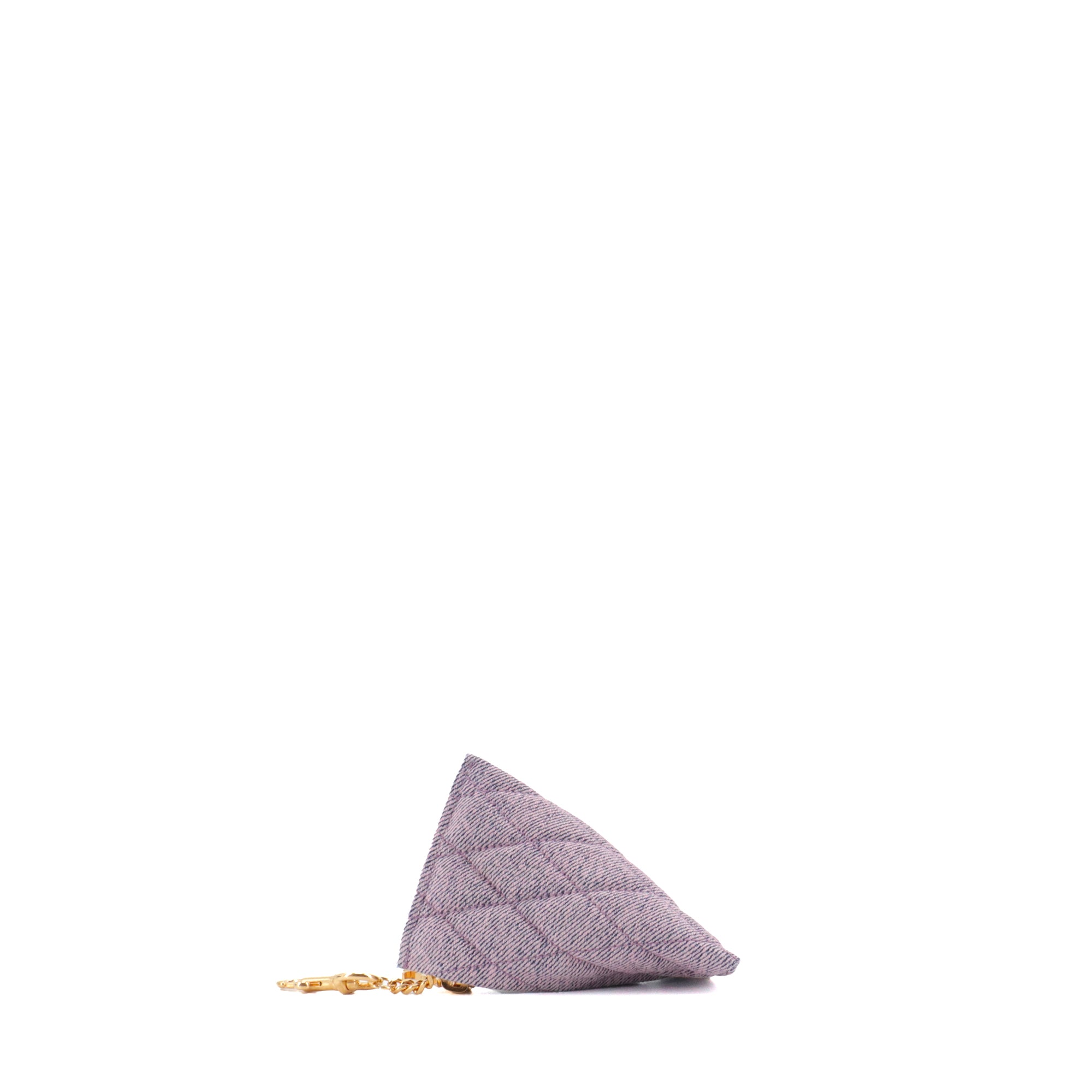 SAINT LAURENT - Pochette-clés Saint Laurent en denim violet