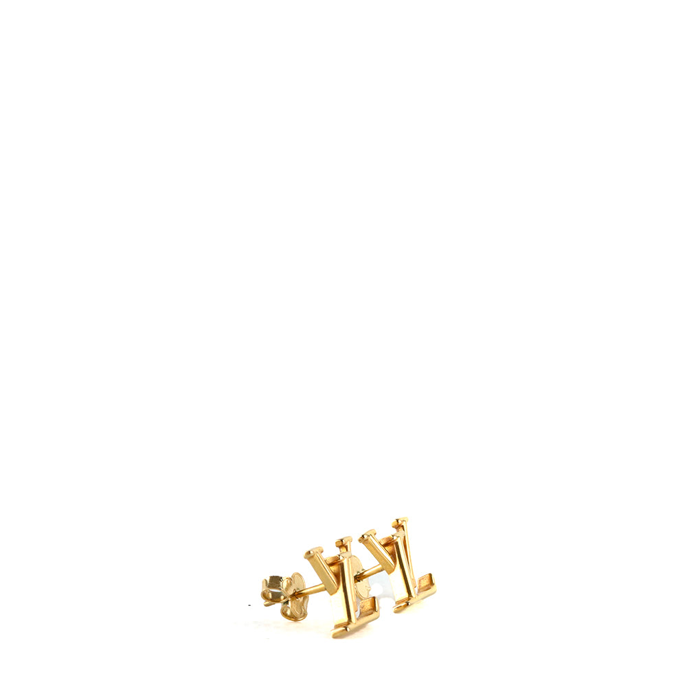 LOUIS VUITTON - Boucles d'oreilles LV Iconic dorées