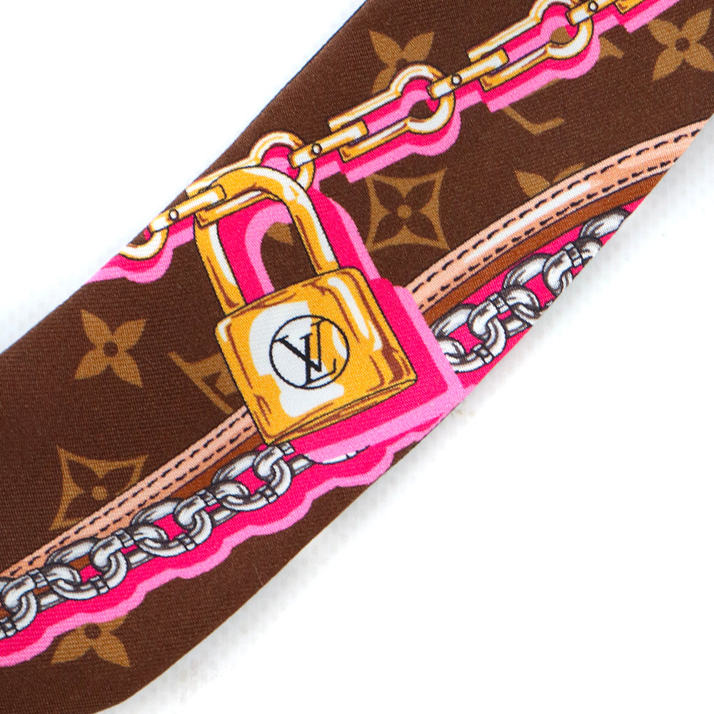 LOUIS VUITTON - Fine monogram silk twilly
