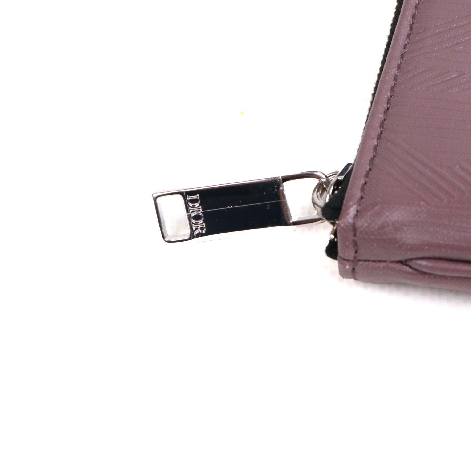 DIOR - Pochette Diamant Dior en toile enduite violette