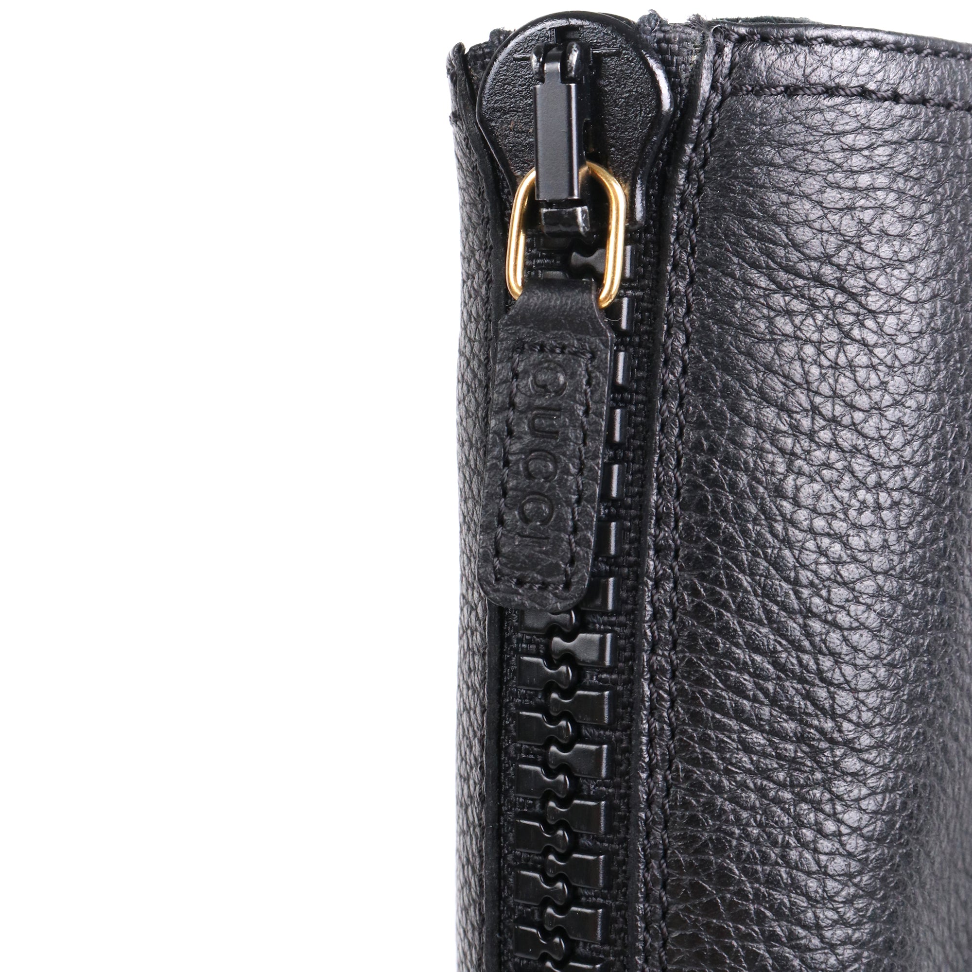 GUCCI - Bottes Gucci en cuir noir (T38,5)