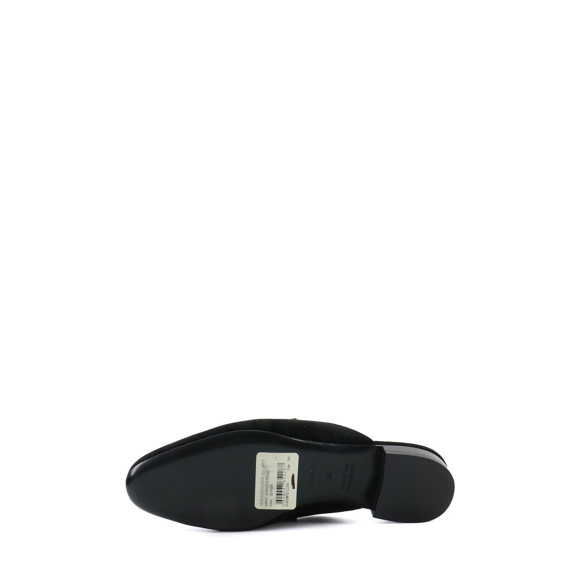 HERMÈS - Chypre sandals in black smooth leather (T36)