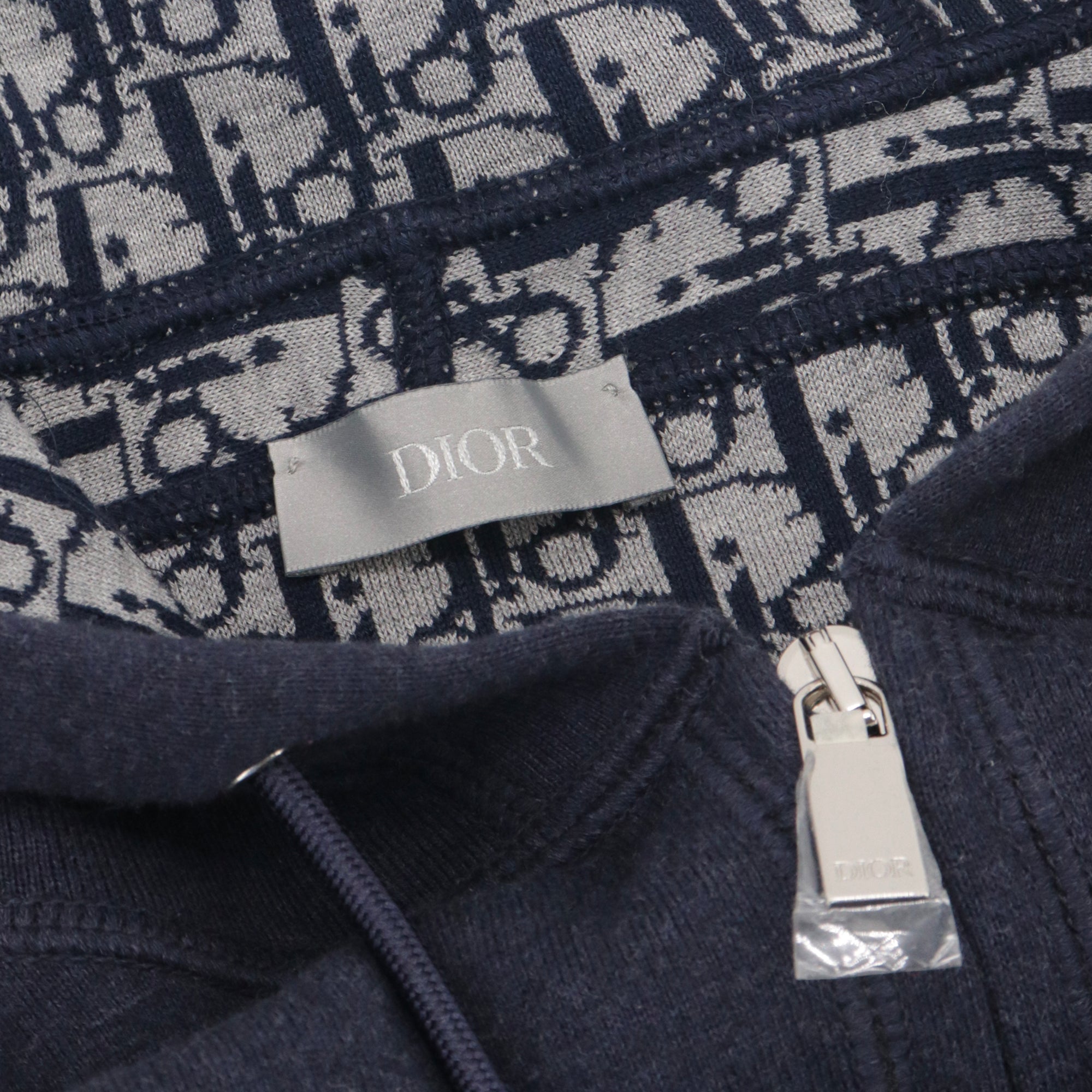 DIOR - Veste de survêtement Dior en coton bleu marine (M)