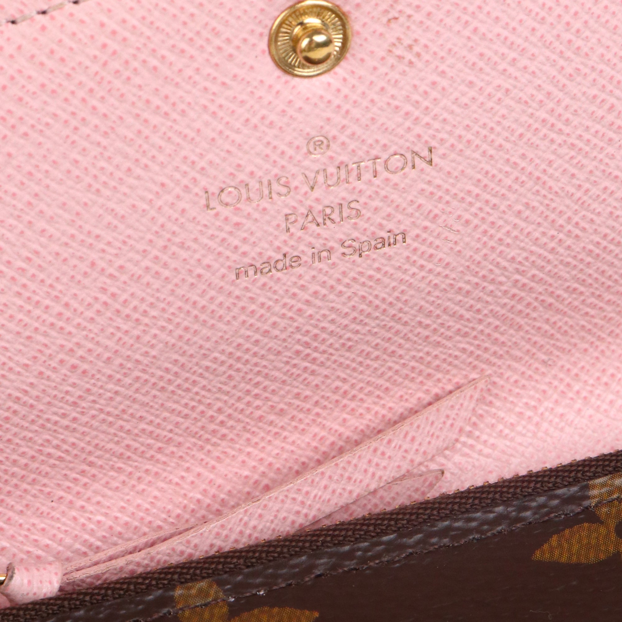 LOUIS VUITTON - Louis Vuitton Émilie wallet in brown monogram canvas