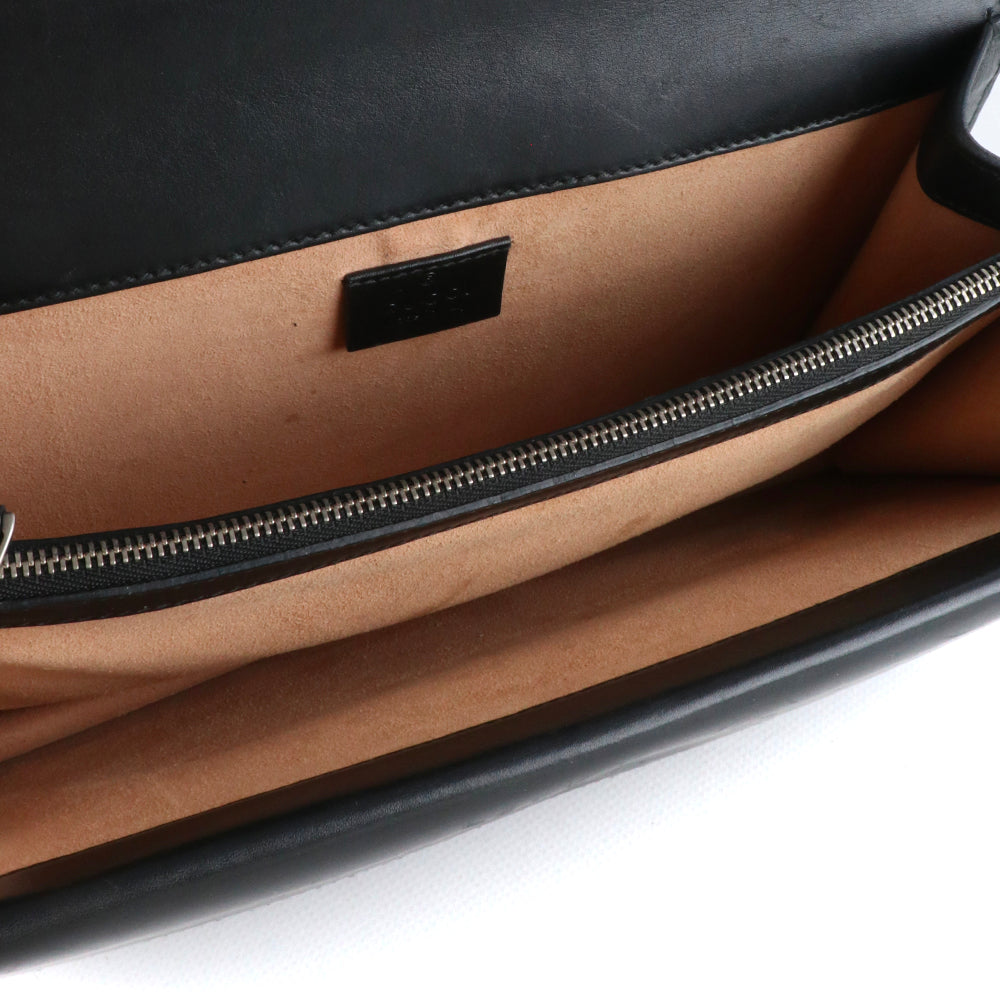 GUCCI - Sac à épaule Dionysus Stud en cuir noir