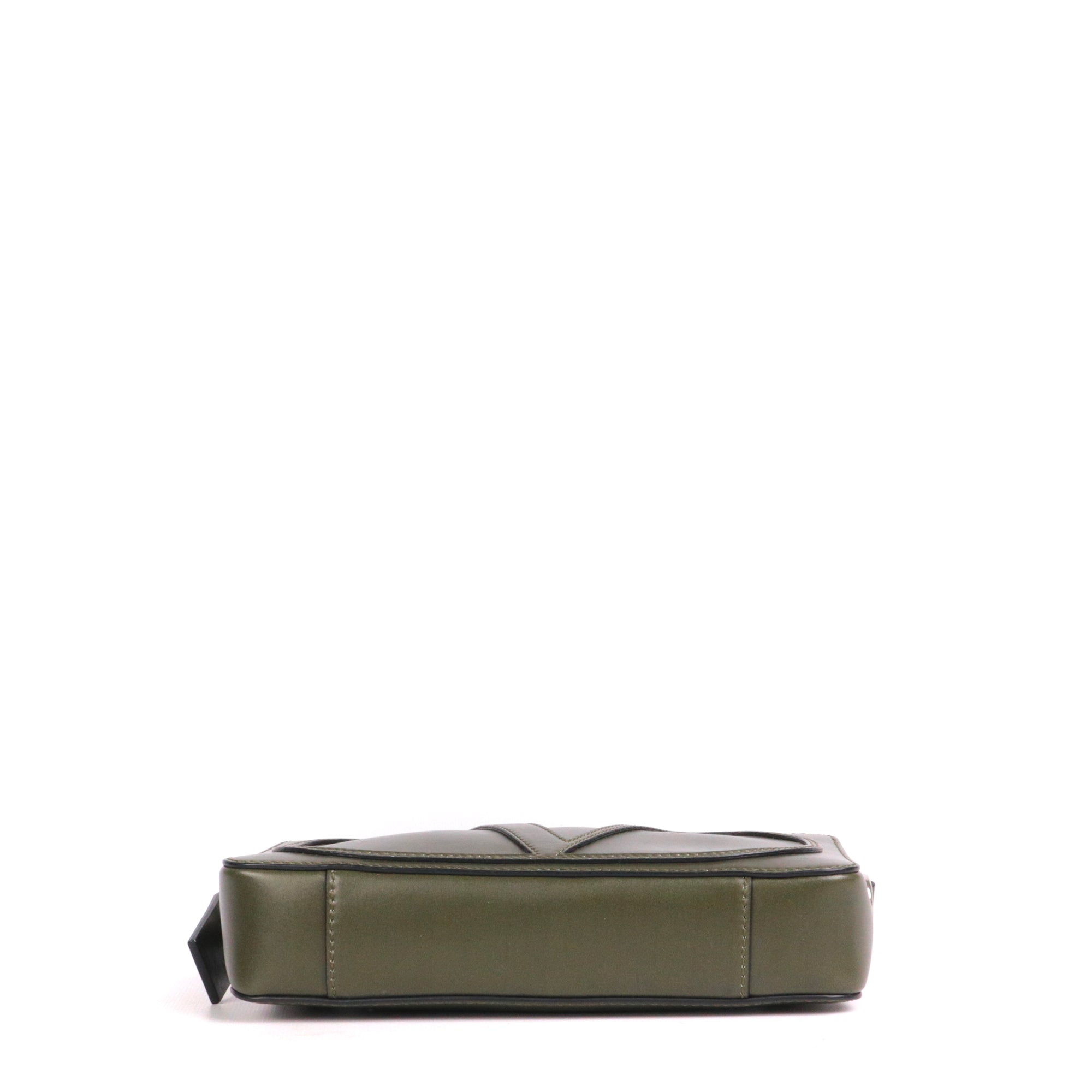 VALENTINO - VSling shoulder bag in brown grained leather
