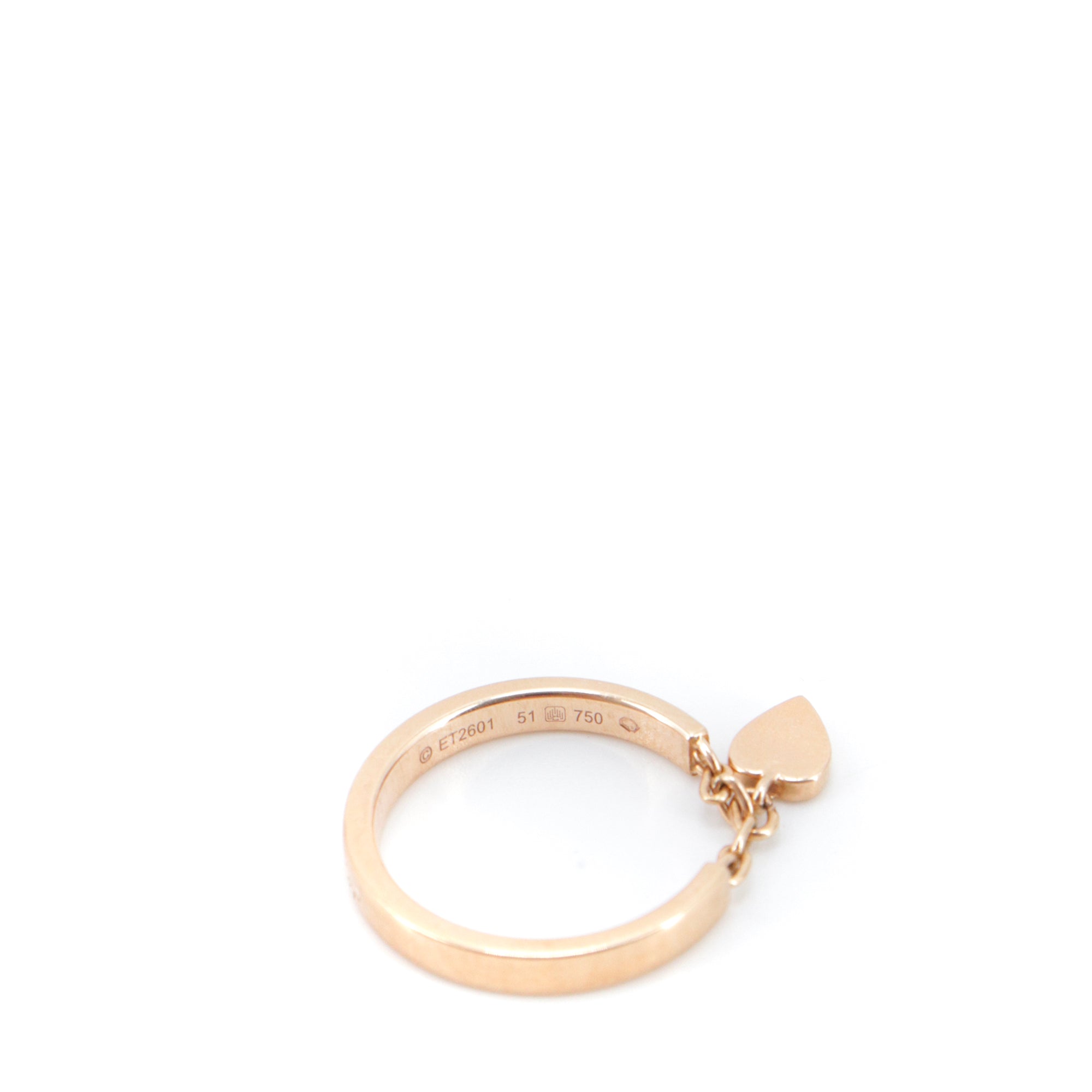 CARTIER - Bague Coeur Cartier en or rose (T51)