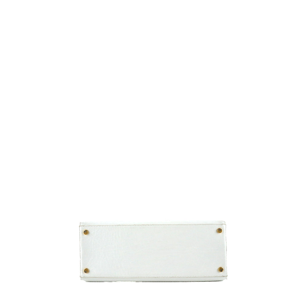 JACQUEMUS - Le Grand Sac Noeud shopping bag in white leather