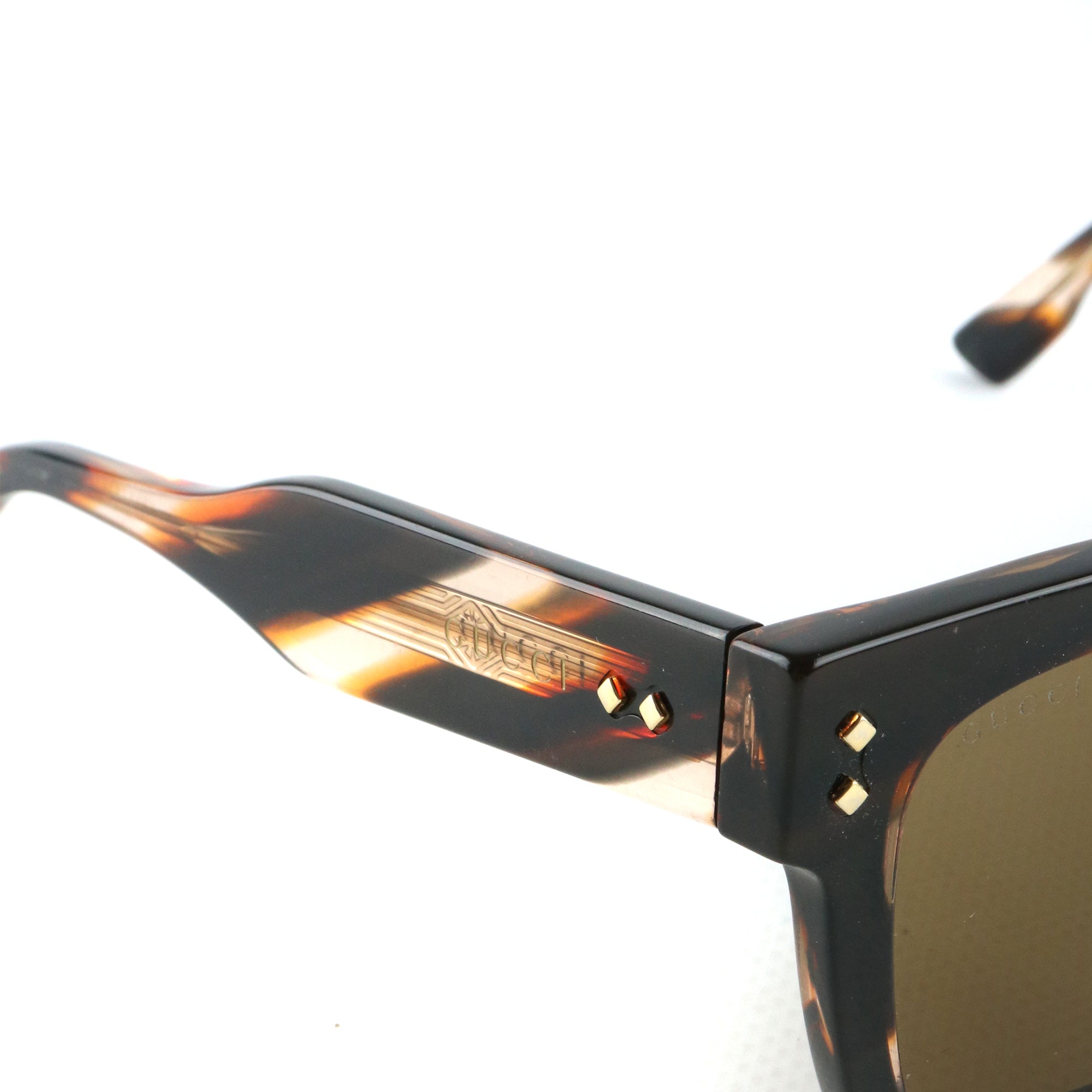 GUCCI - Brown tortoiseshell sunglasses
