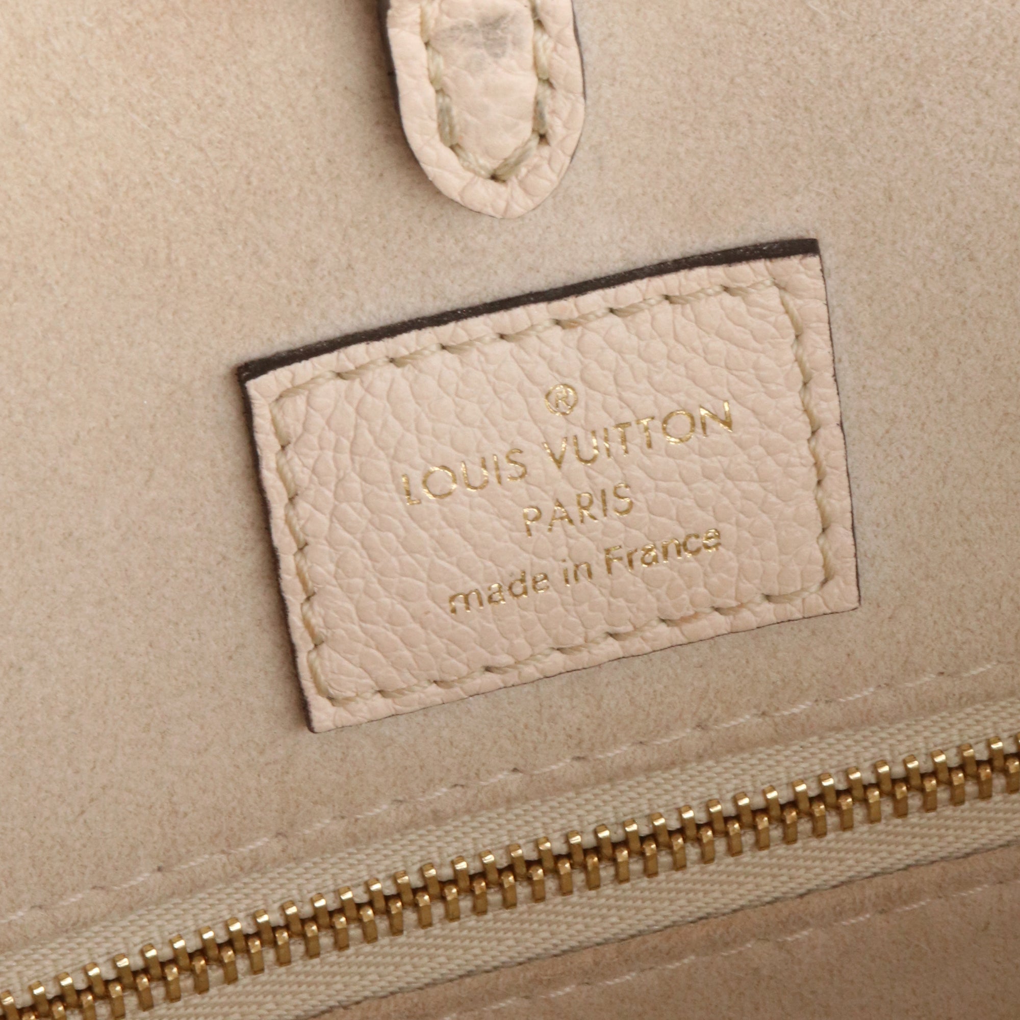 LOUIS VUITTON - Sac cabas OnTheGo MM en cuir beige édition limitée