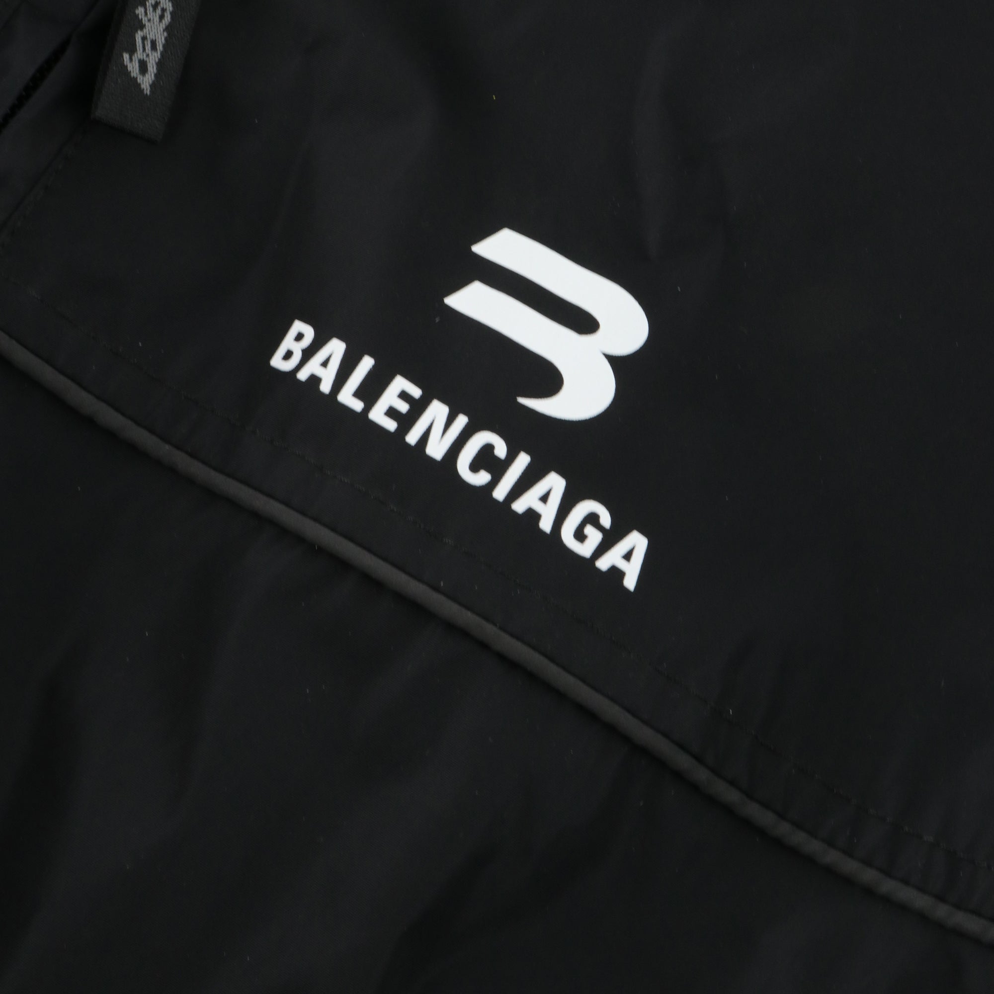 BALENCIAGA - Veste en nylon noir (XS)