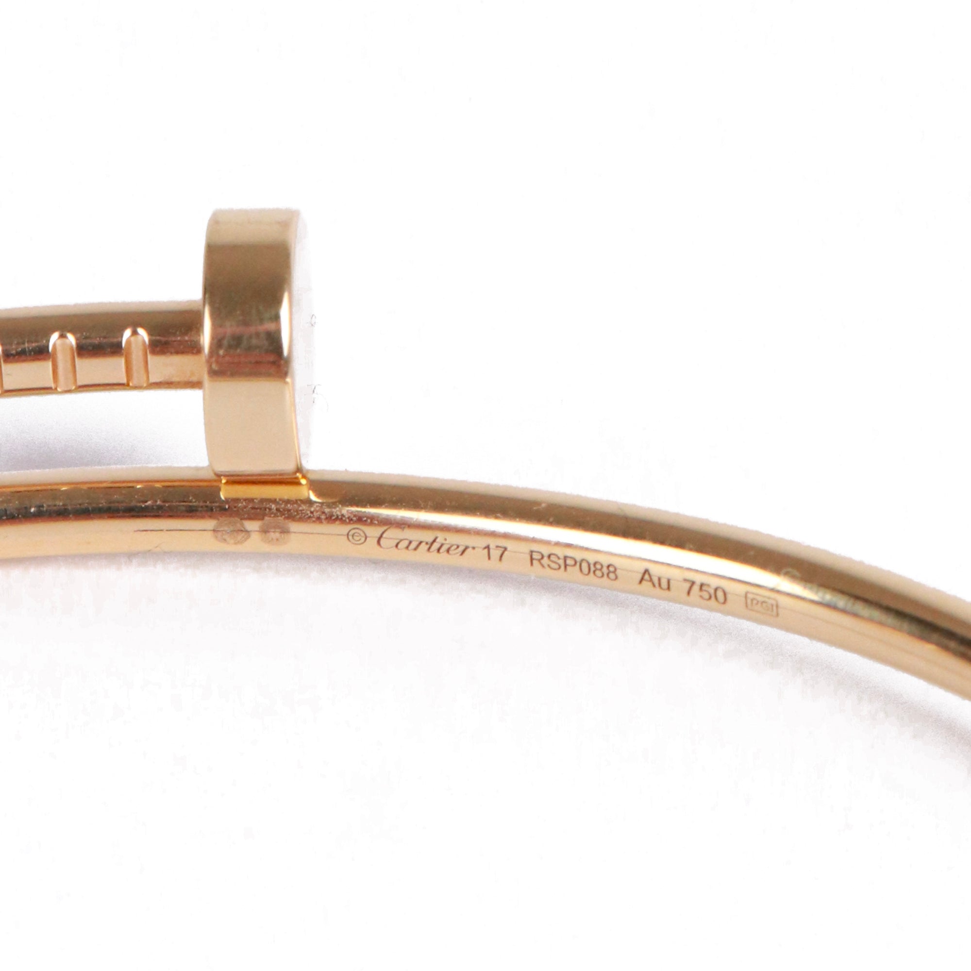 CARTIER - Love ring in pink gold with diamond (T51)