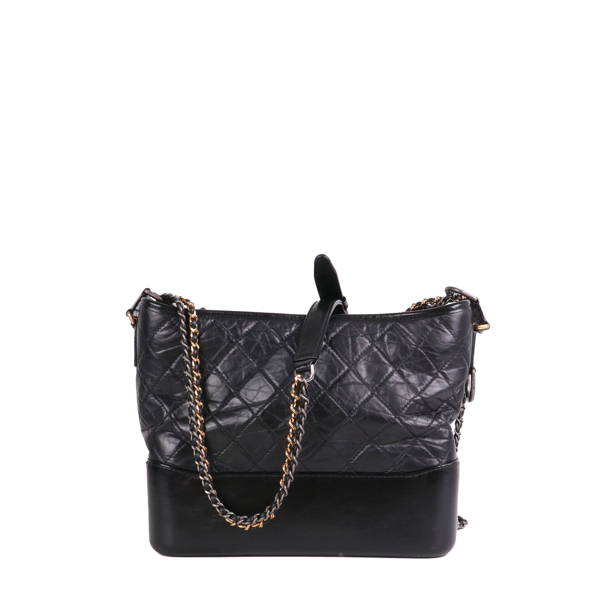 CHANEL - Gabrielle Chanel backpack in navy blue tweed